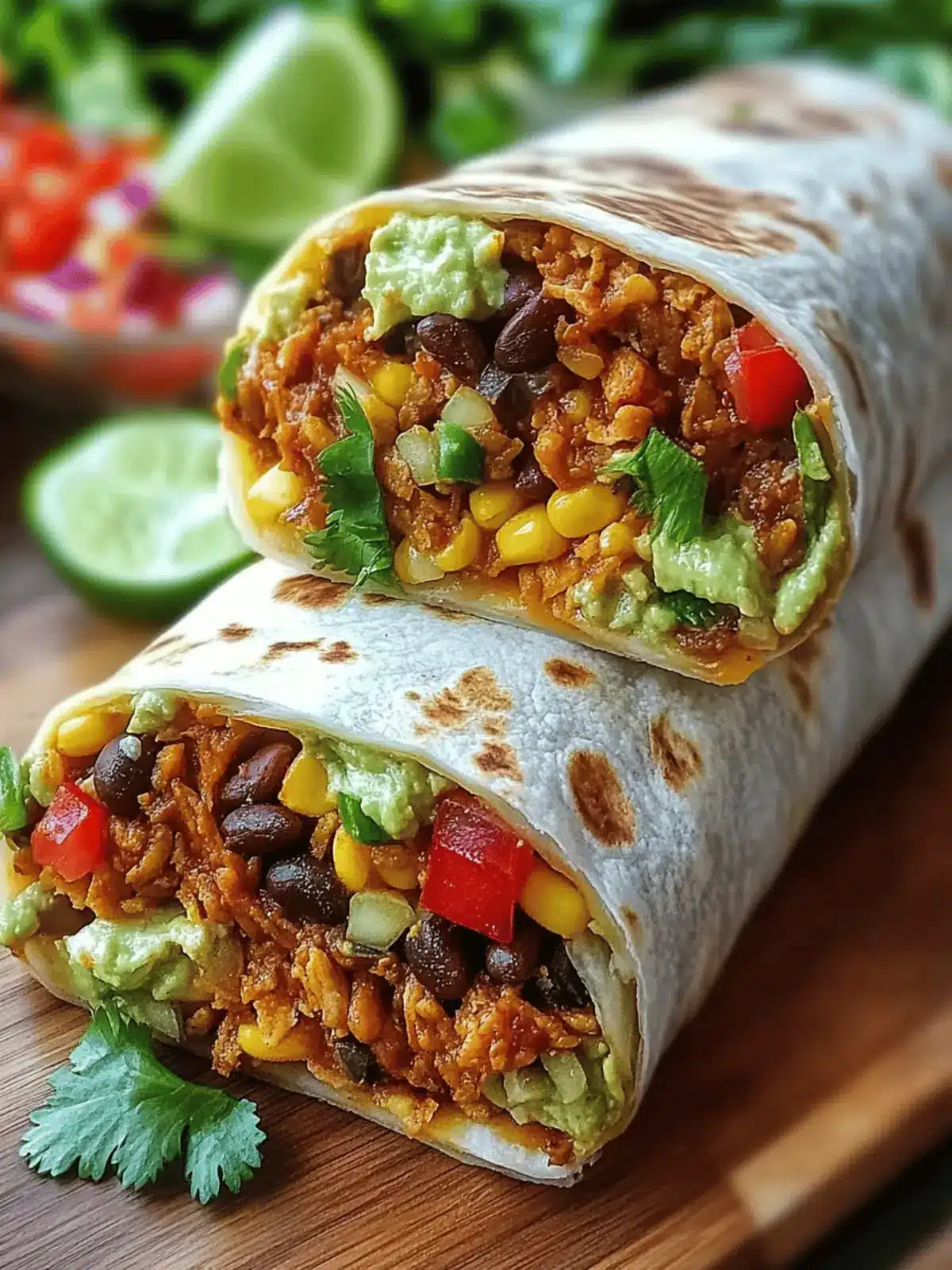 10-Minute Vegan Burrito Wraps