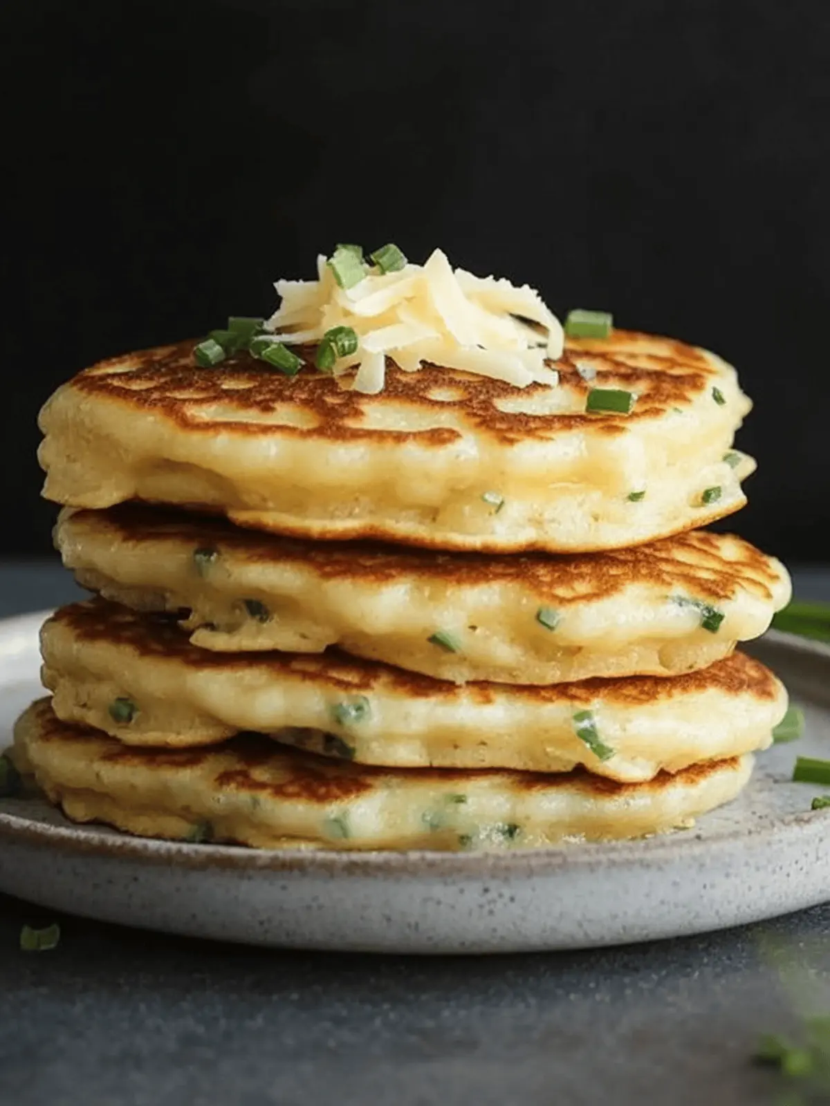 Cheese & Chive Pancakes