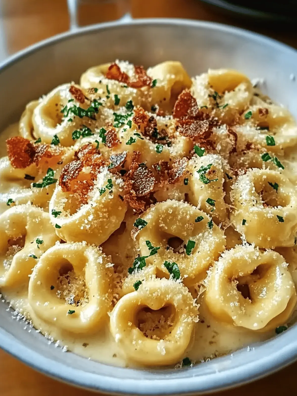 Creamy Tortellini Carbonara