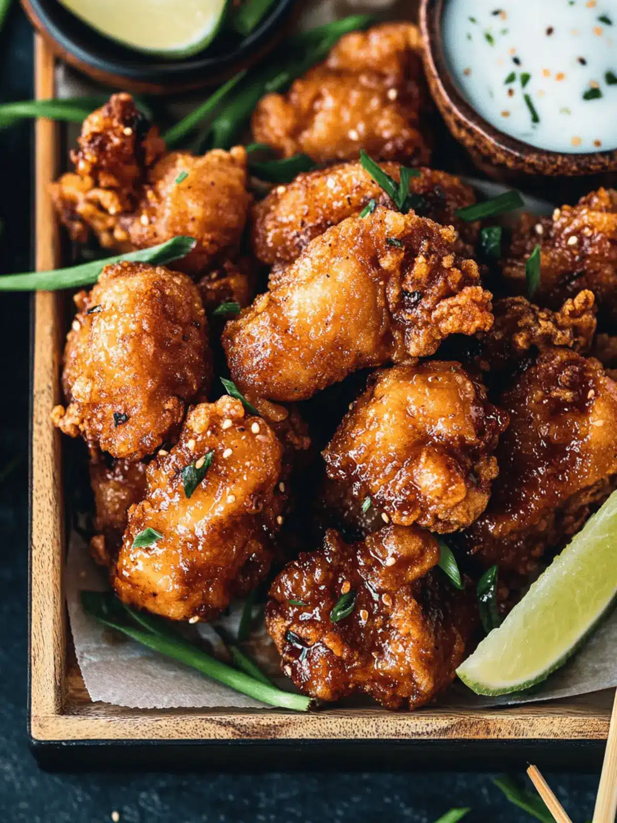 Hawaiian Fried Garlic Chicken