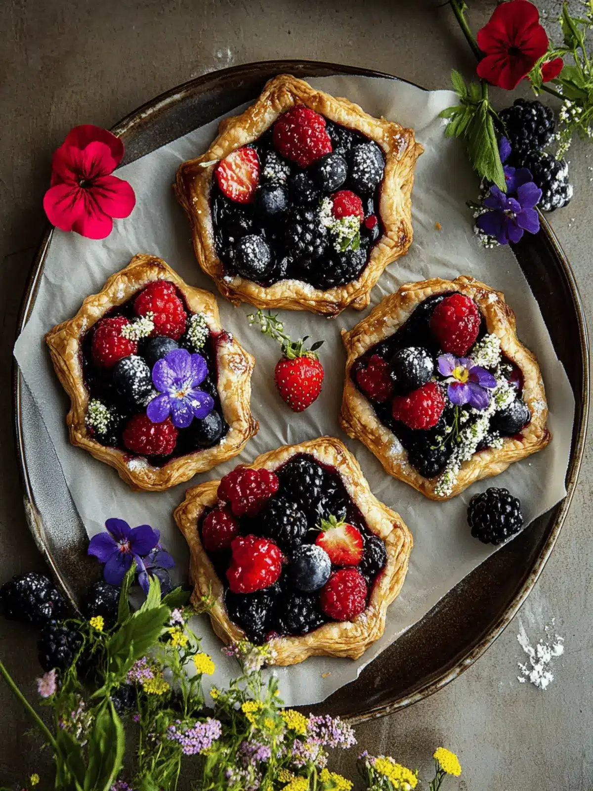 Summer Berry Mini Galettes