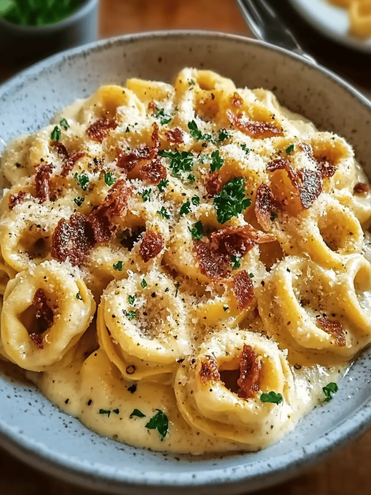 Creamy Tortellini Carbonara