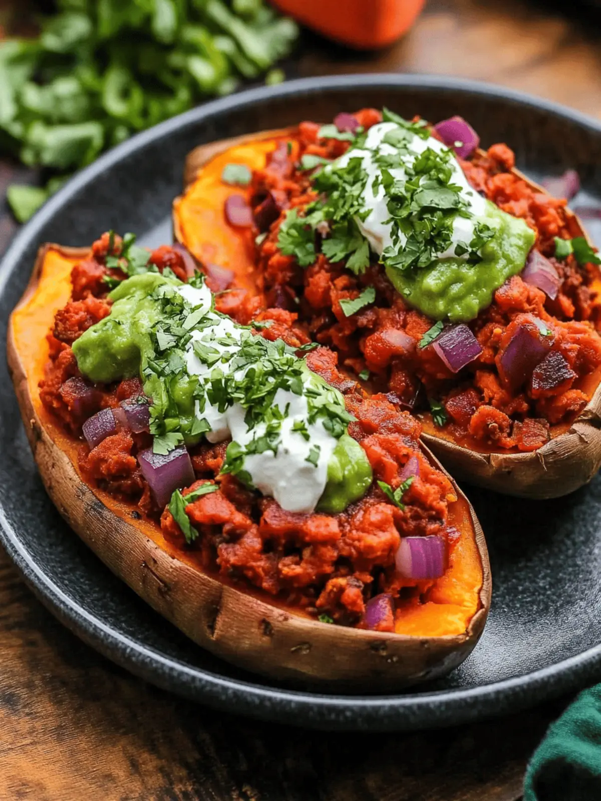 Easy Taco Stuffed Sweet Potatoes