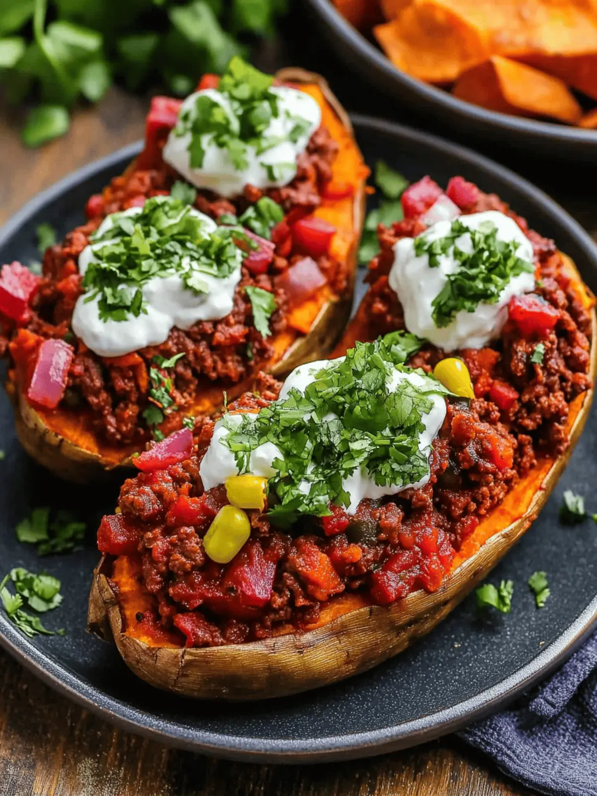 Easy Taco Stuffed Sweet Potatoes