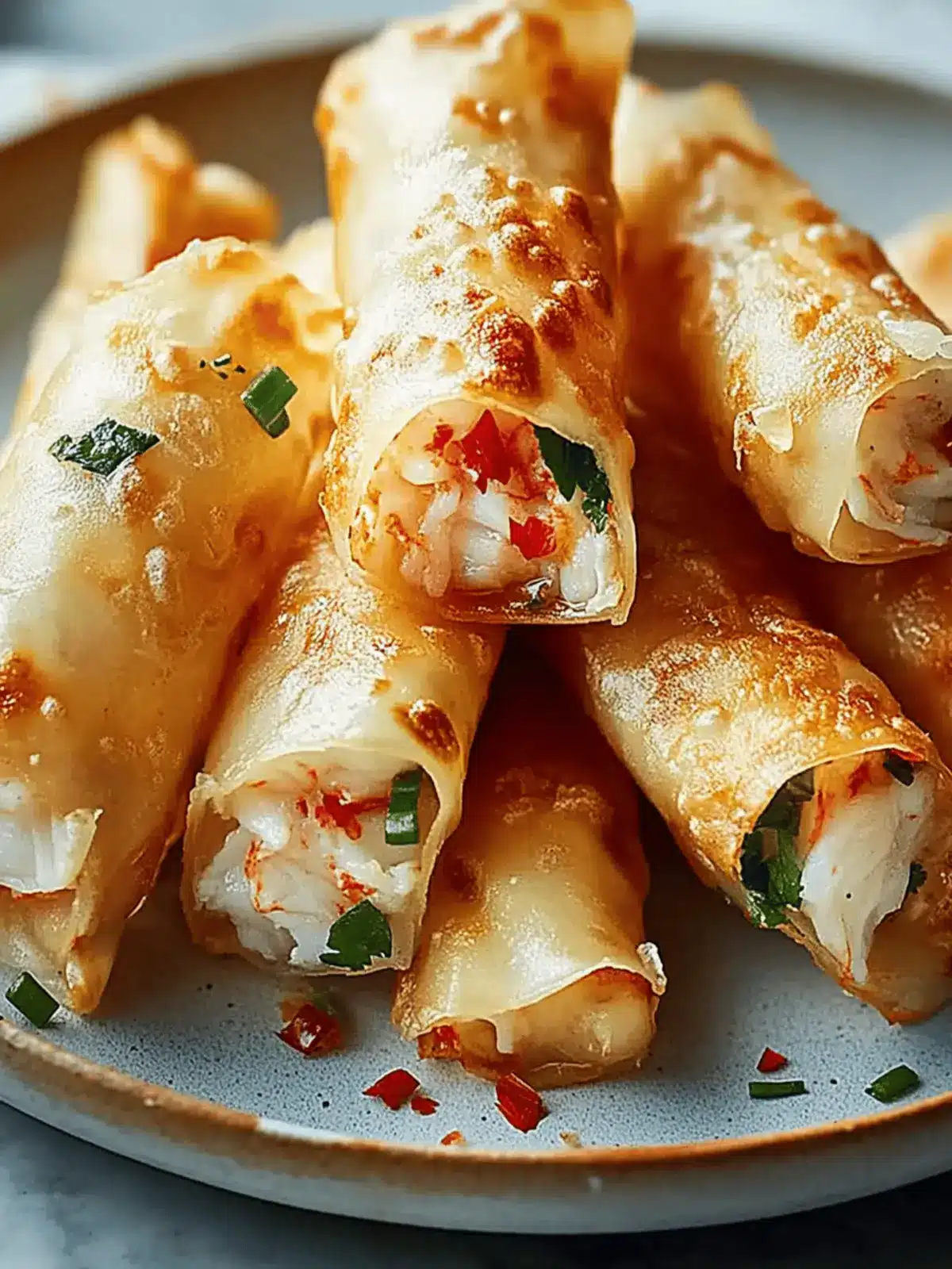 Easy Rice Paper Crab Rangoons