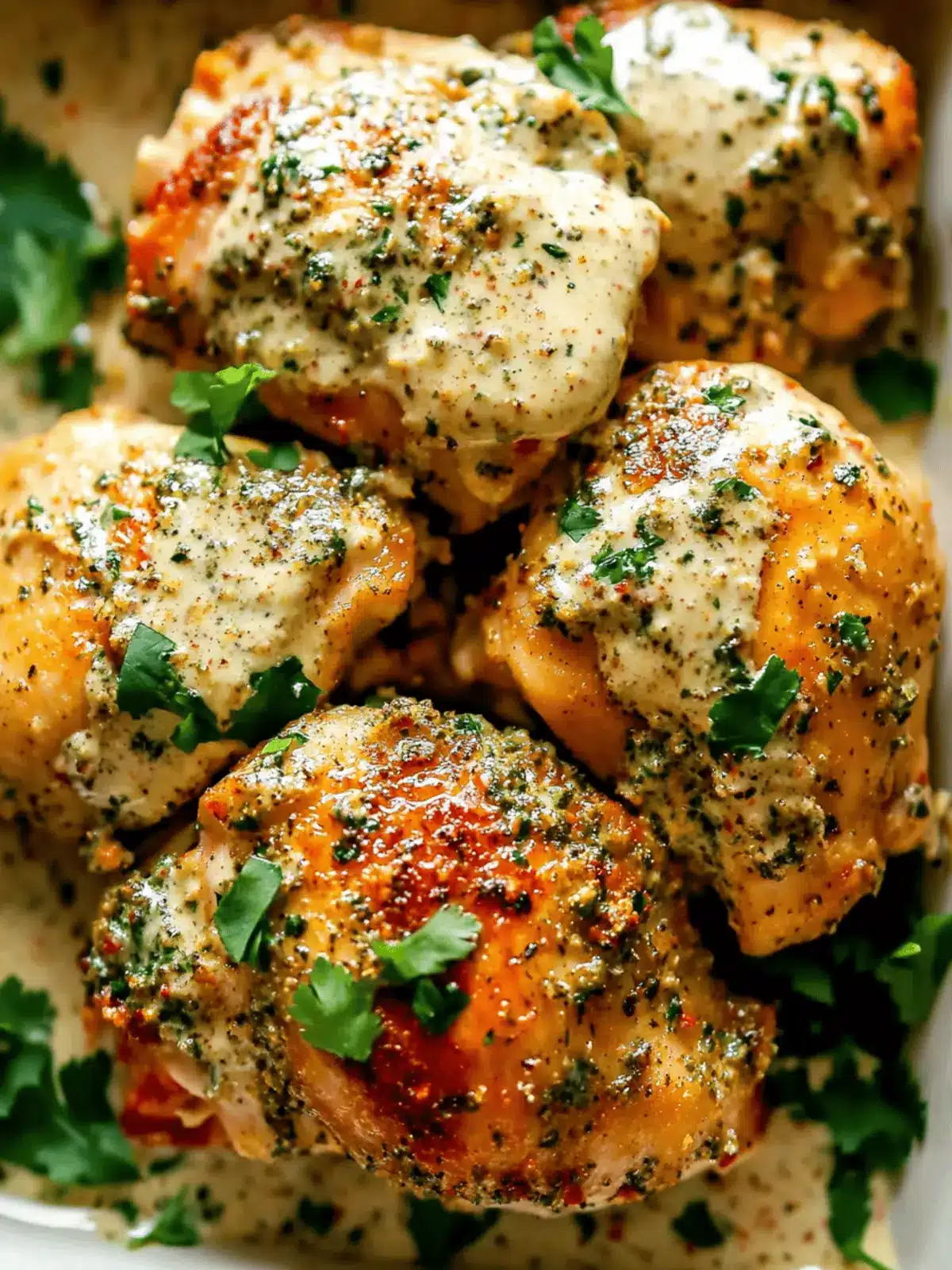 Baked Za'atar Chicken Thighs with Tahini