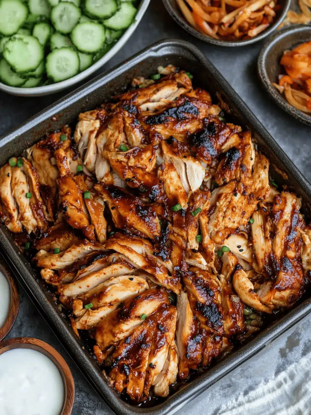 Korean BBQ Chicken with Leftover Rotisserie Chicken