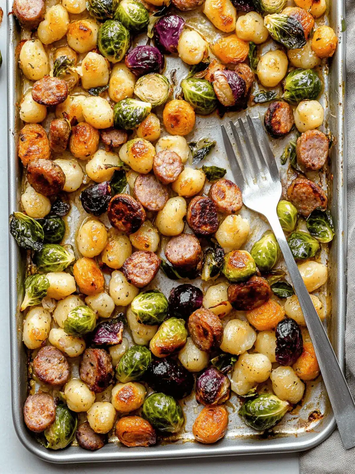 Sheet Pan Gnocchi with Brussels Sprouts and Sausage