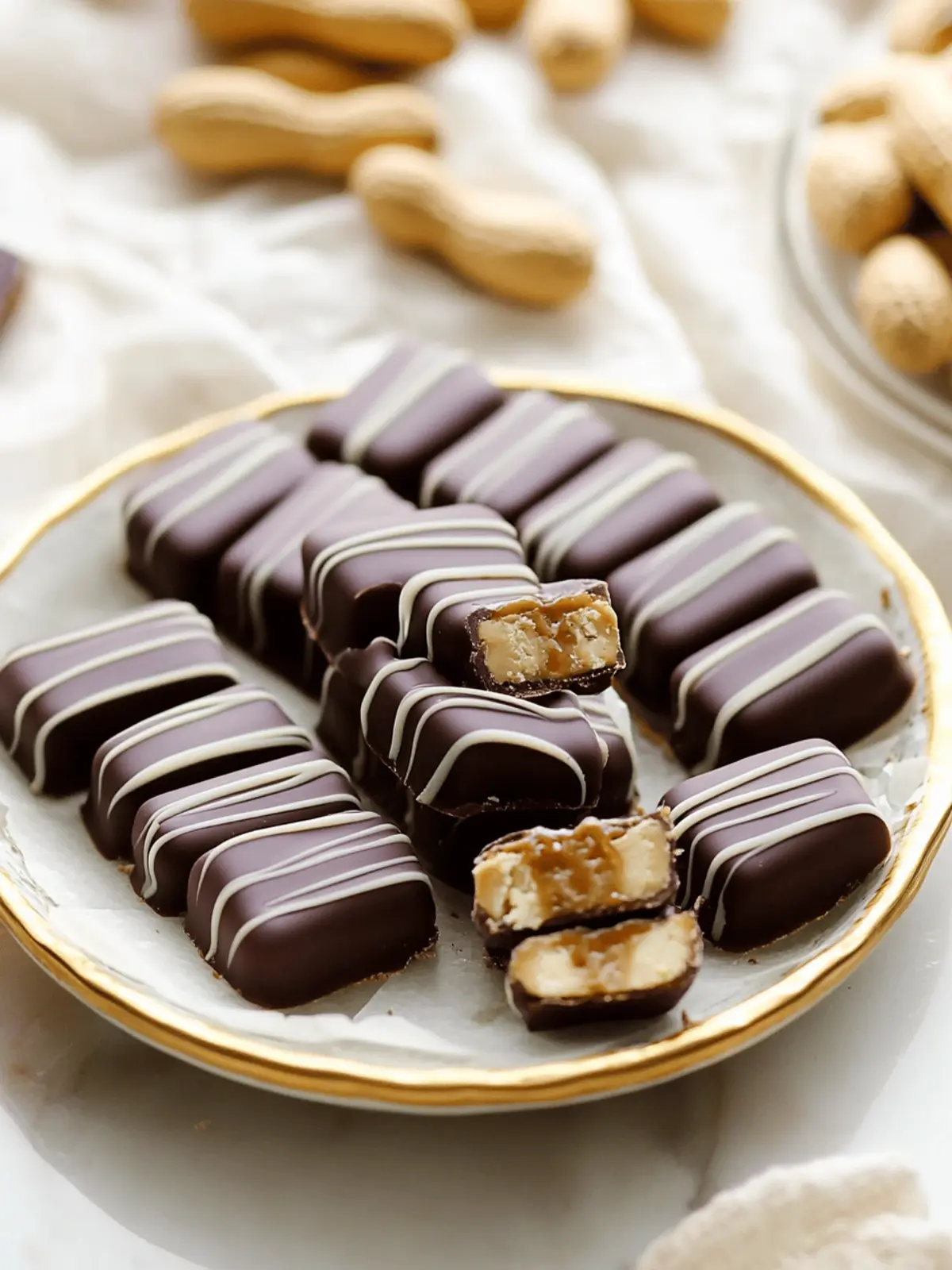 Peanut-Caramel Bars With Chocolate