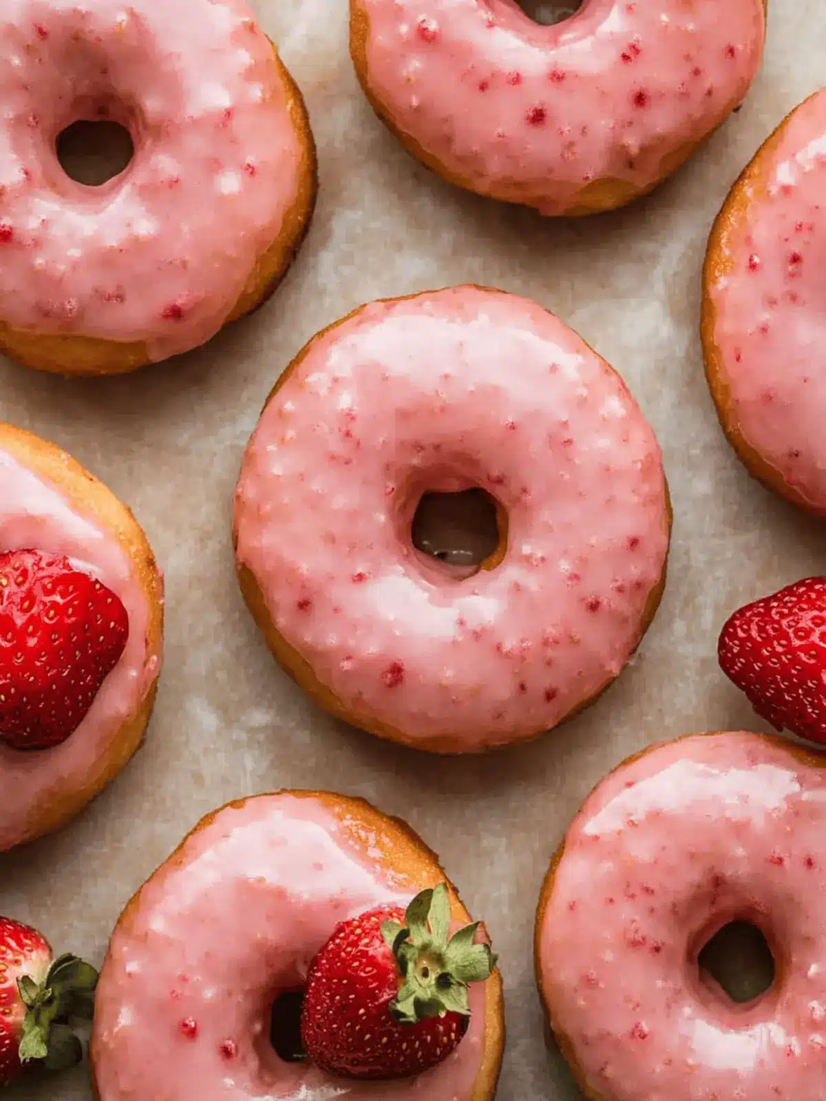 Strawberry Glazed Donuts