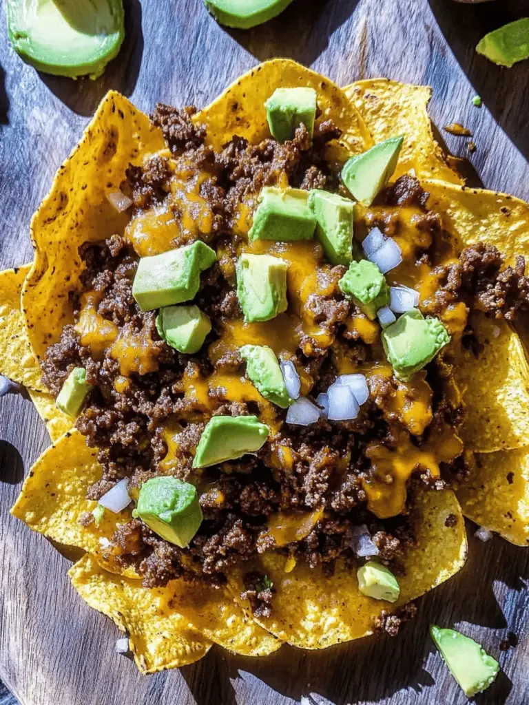 Easy Cheesy Beef Nachos