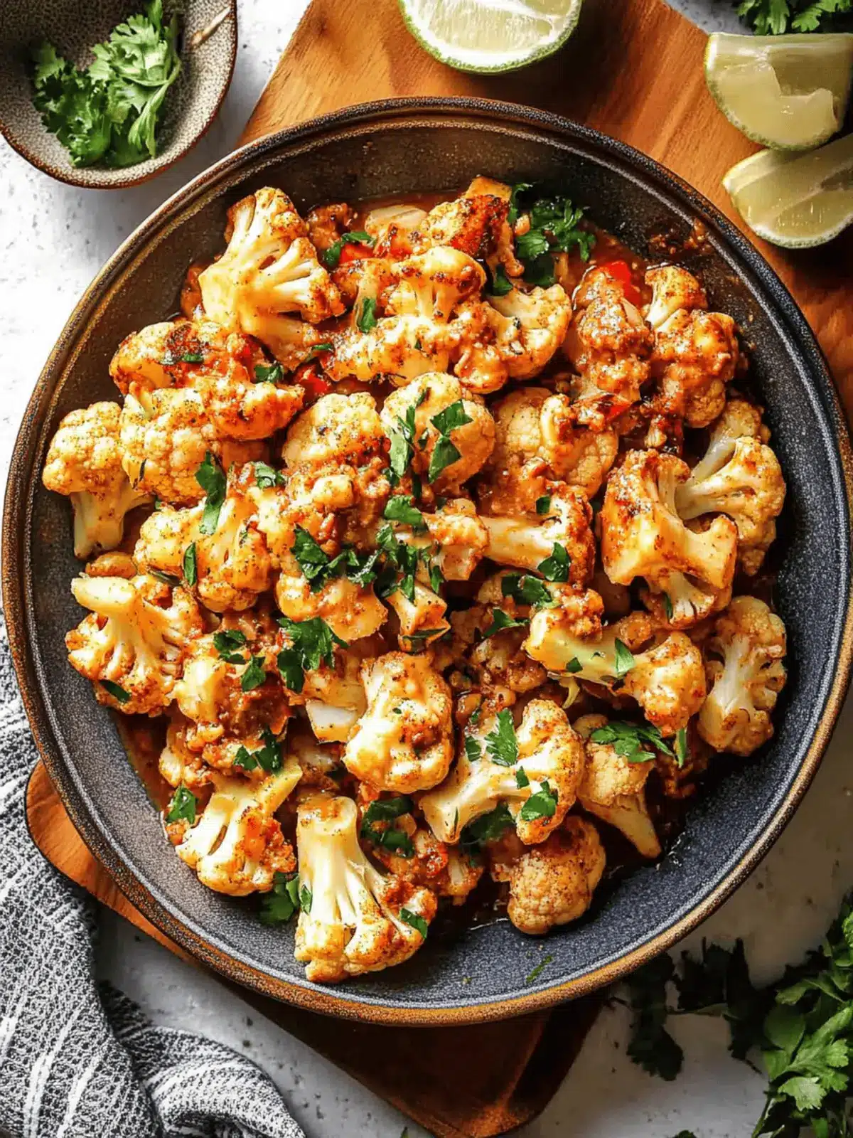Moroccan Cauliflower with Tahini-Honey