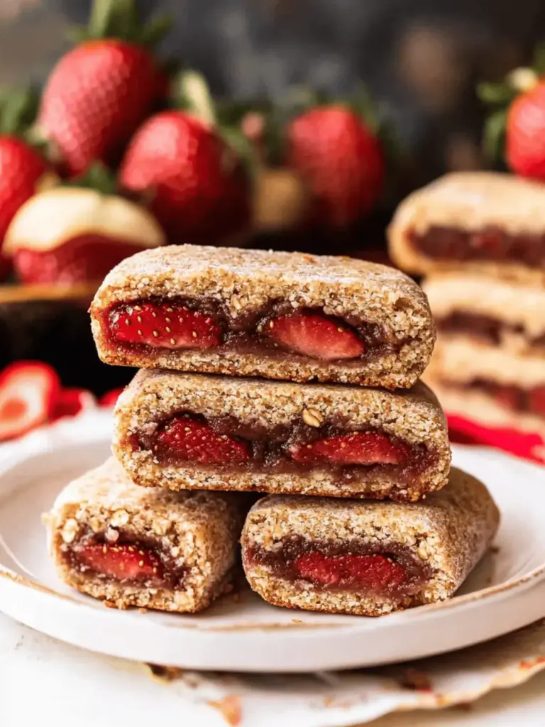 Homemade Strawberry Nutrigrain Bars