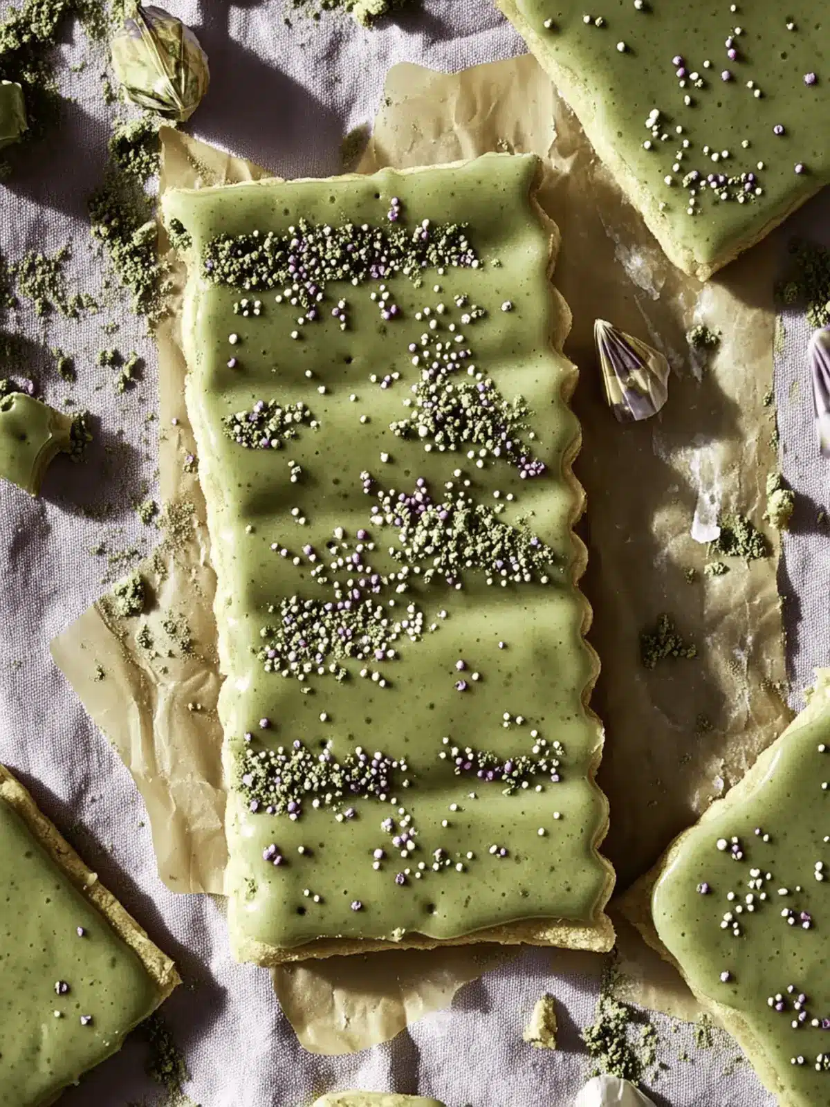 Giant Frosted Matcha Pop Tart