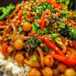 Simple Chickpea Stir Fry Bowl
