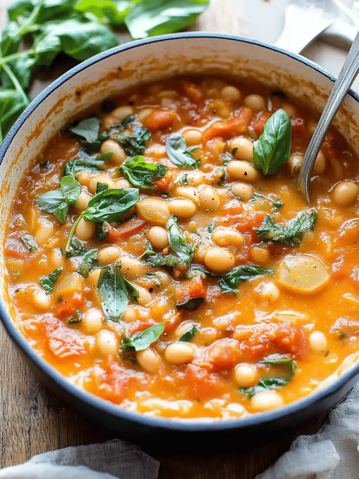 Creamy Tomato White Bean Stew