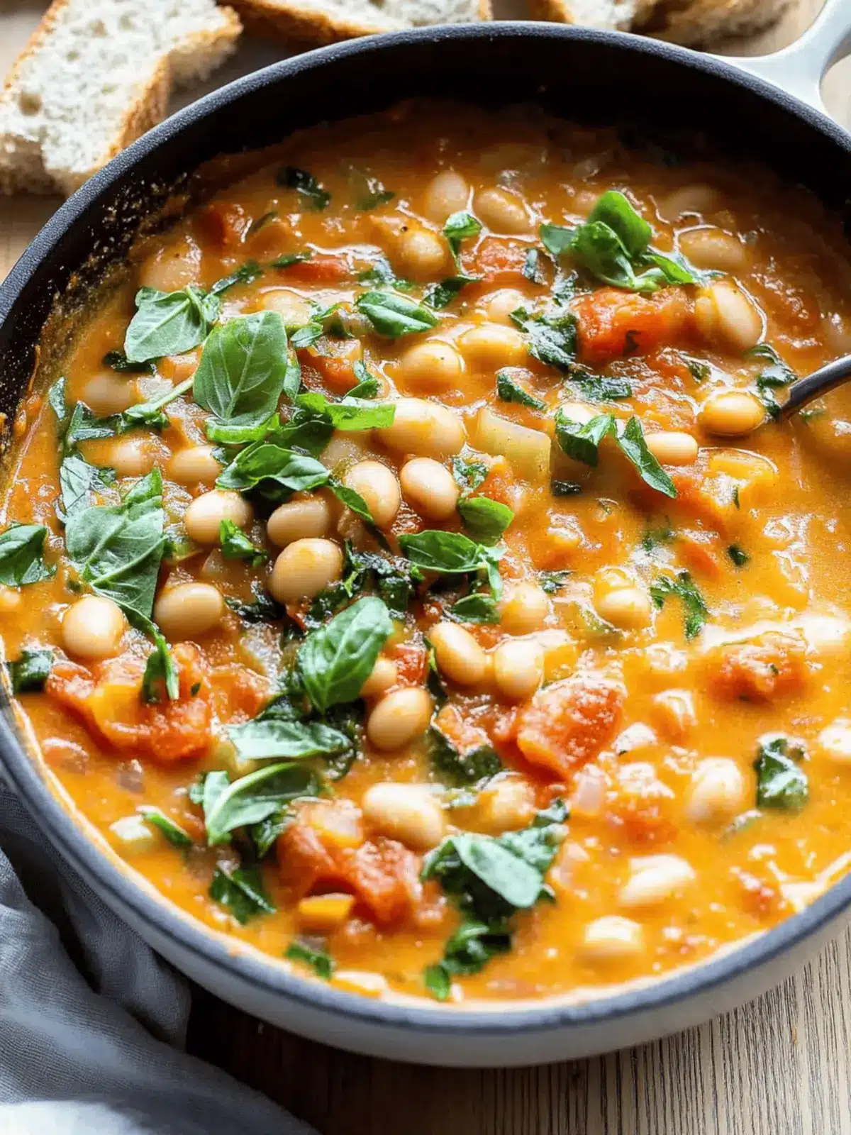 Creamy Tomato White Bean Stew