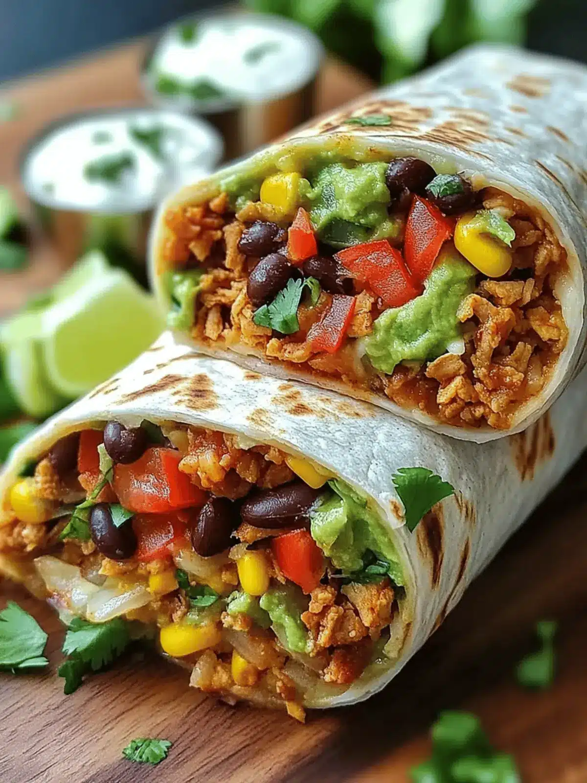 10-Minute Vegan Burrito Wraps