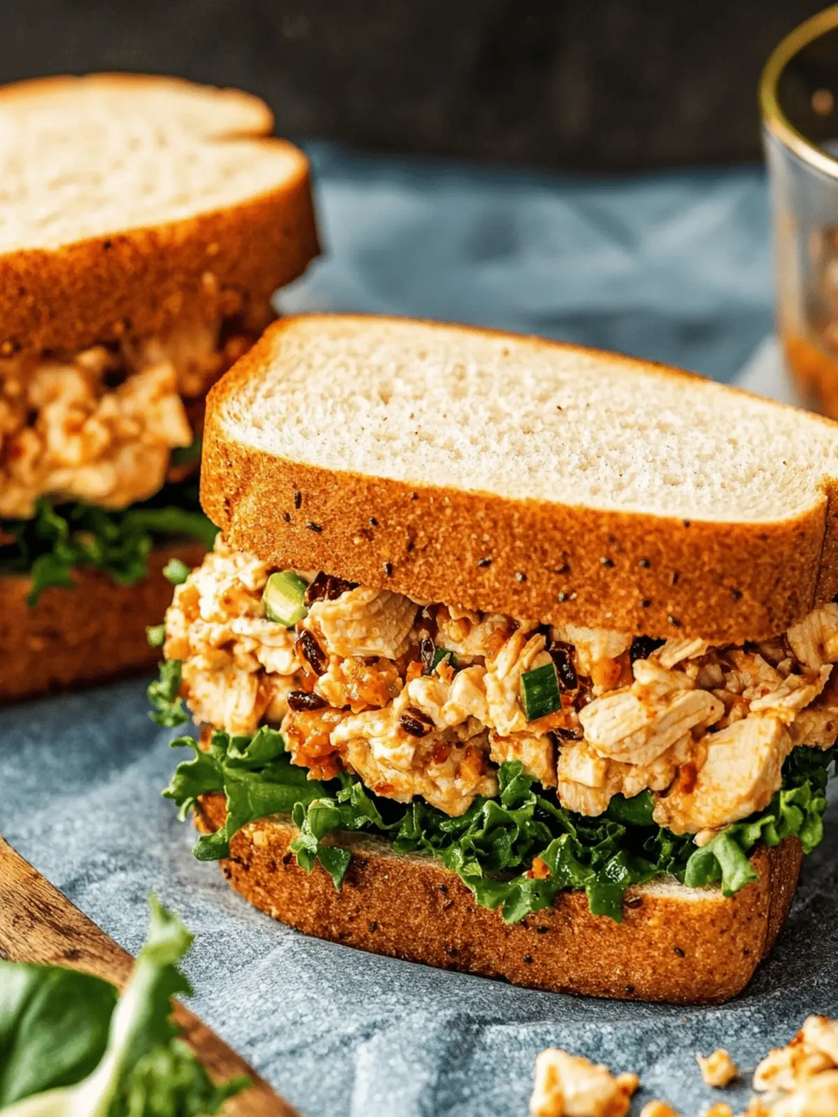 Chicken Salad Sandwich with Chili Crisp