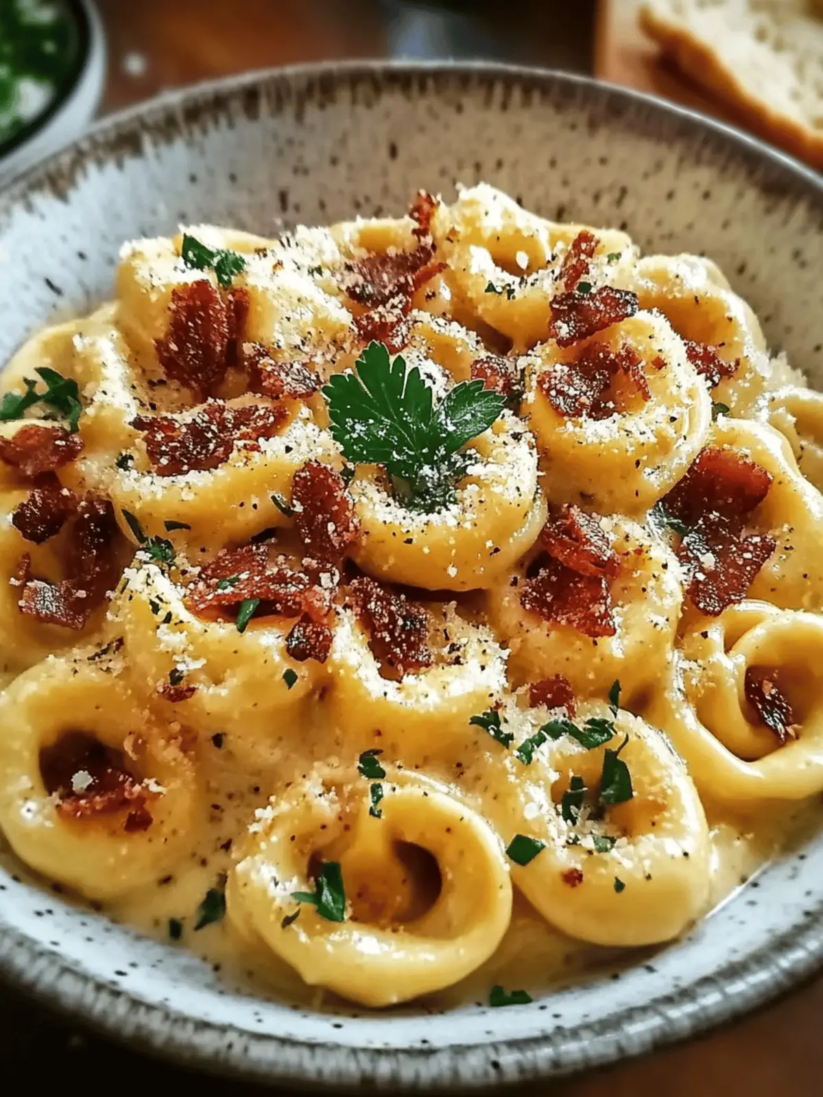 Creamy Tortellini Carbonara