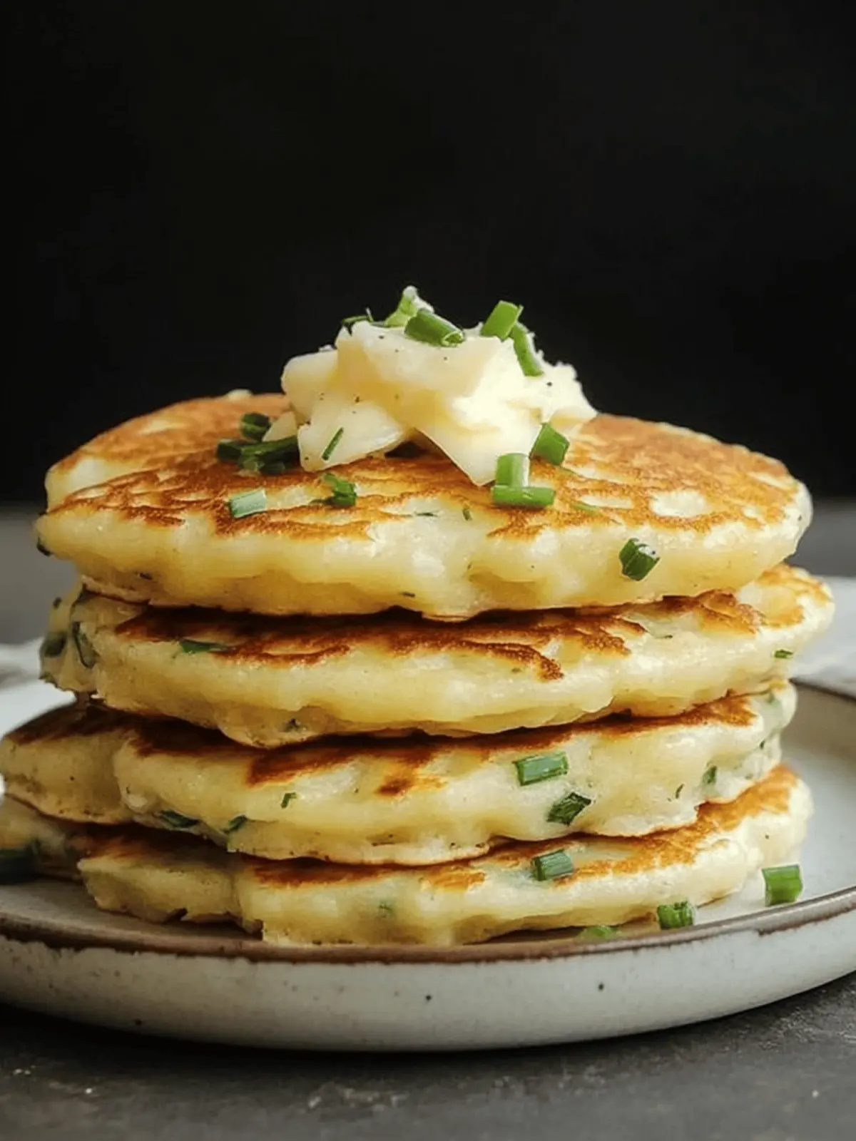 Cheese & Chive Pancakes