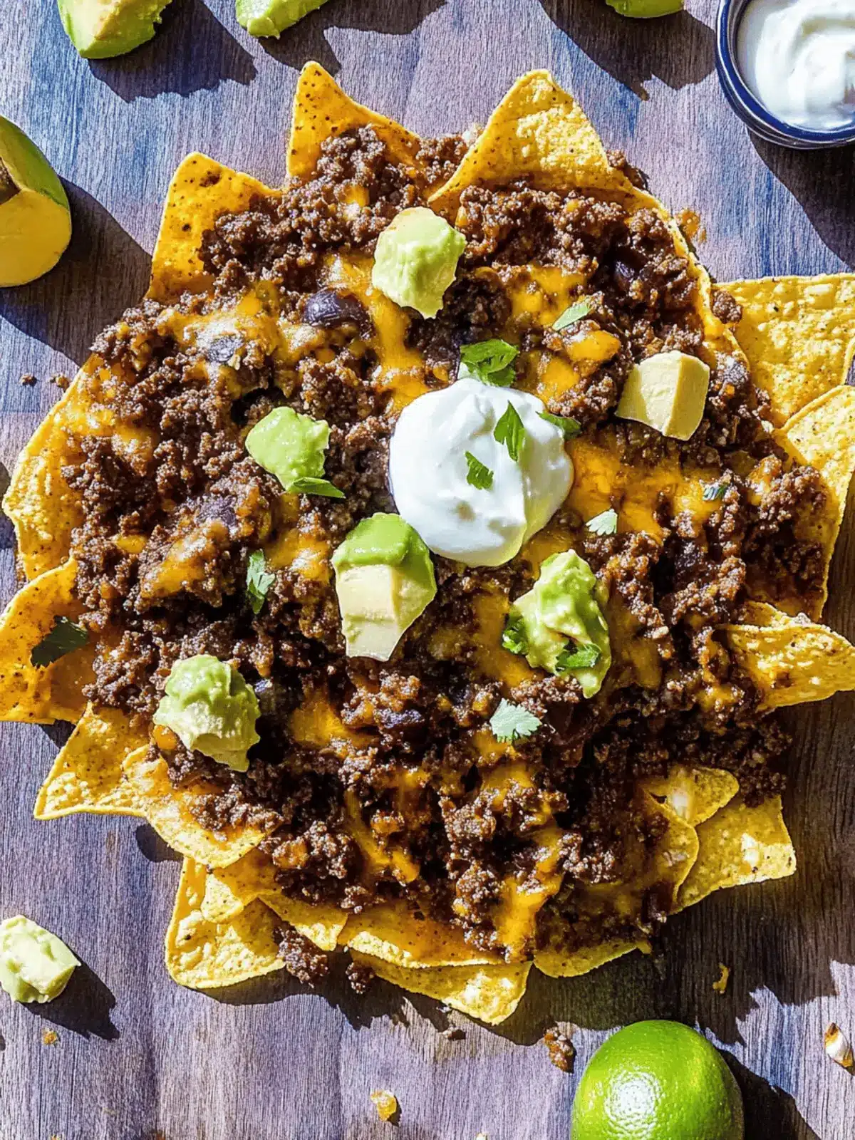 Easy Cheesy Beef Nachos