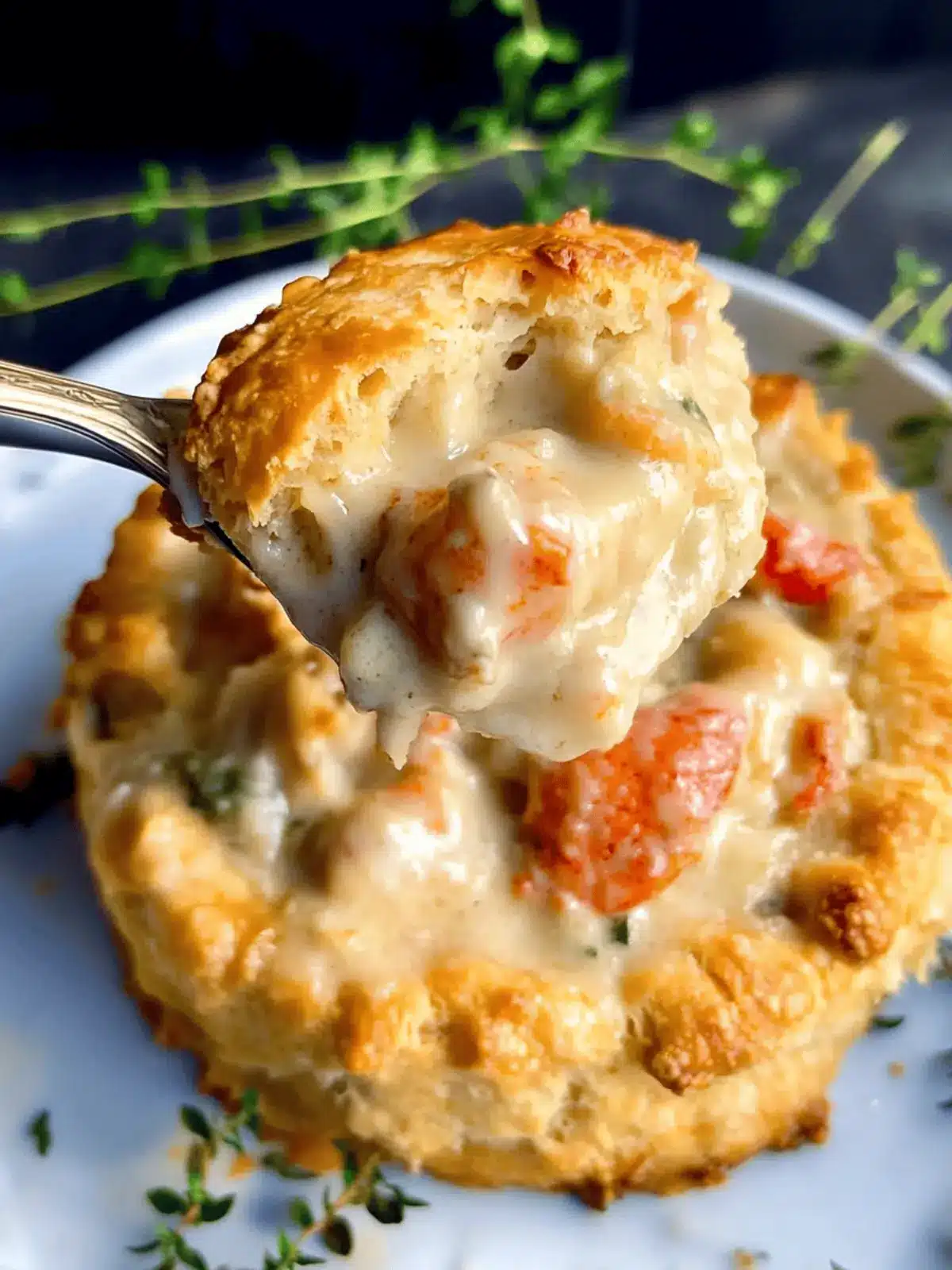 Cheddar Bay Biscuit Seafood Pot Pie