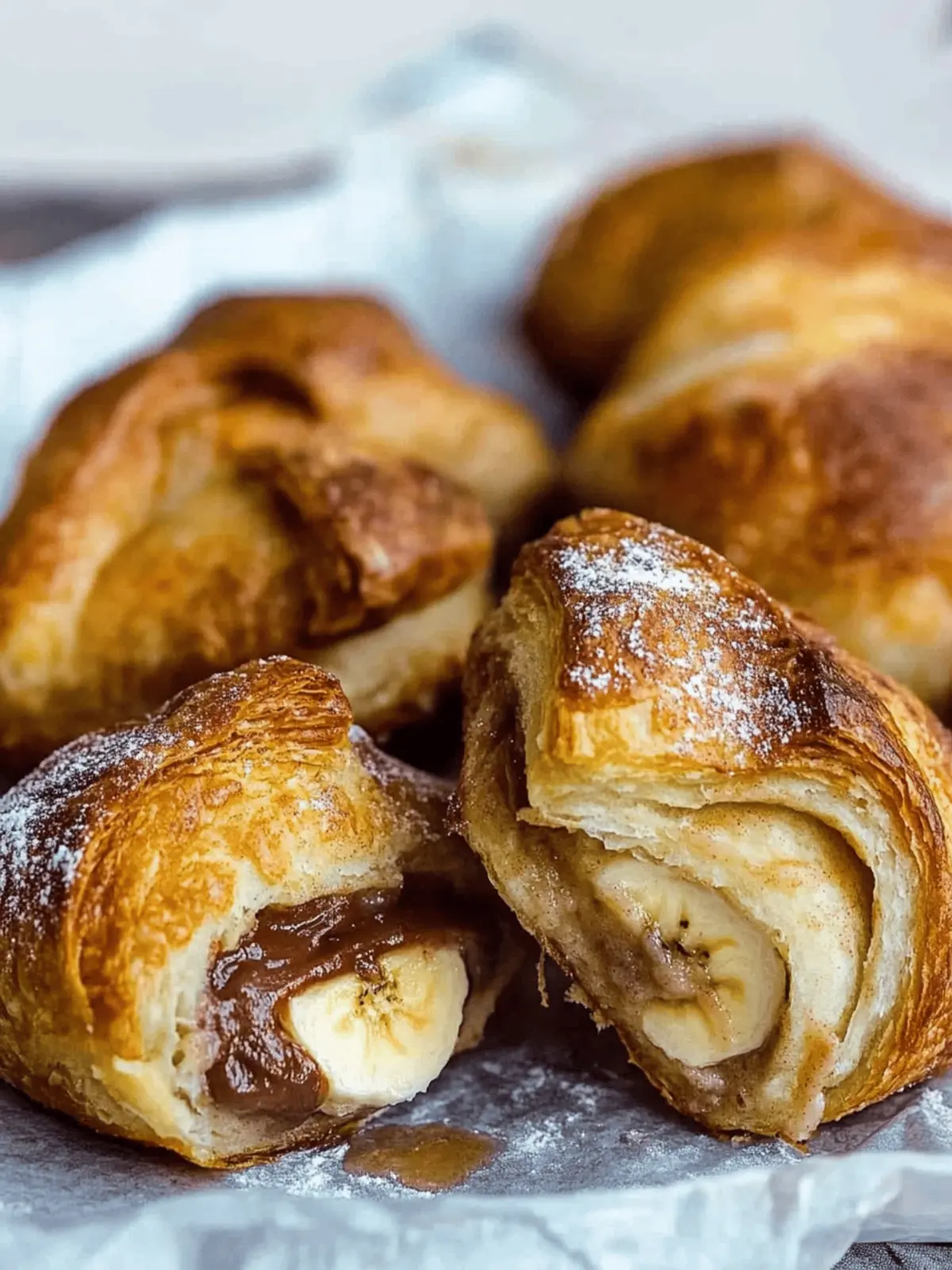 Nutella and Banana Stuffed Crescent Rolls