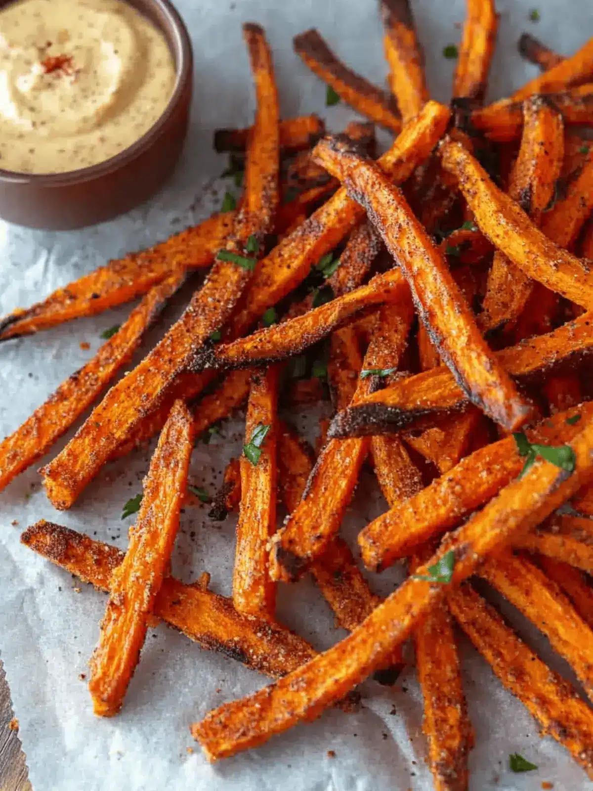Baked Carrot Fries with Paprika Garlic Aioli