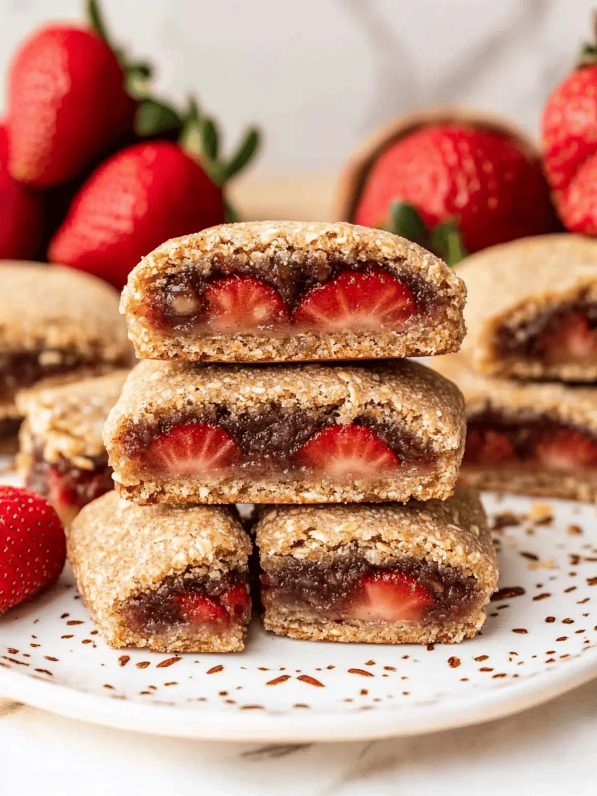 Homemade Strawberry Nutrigrain Bars