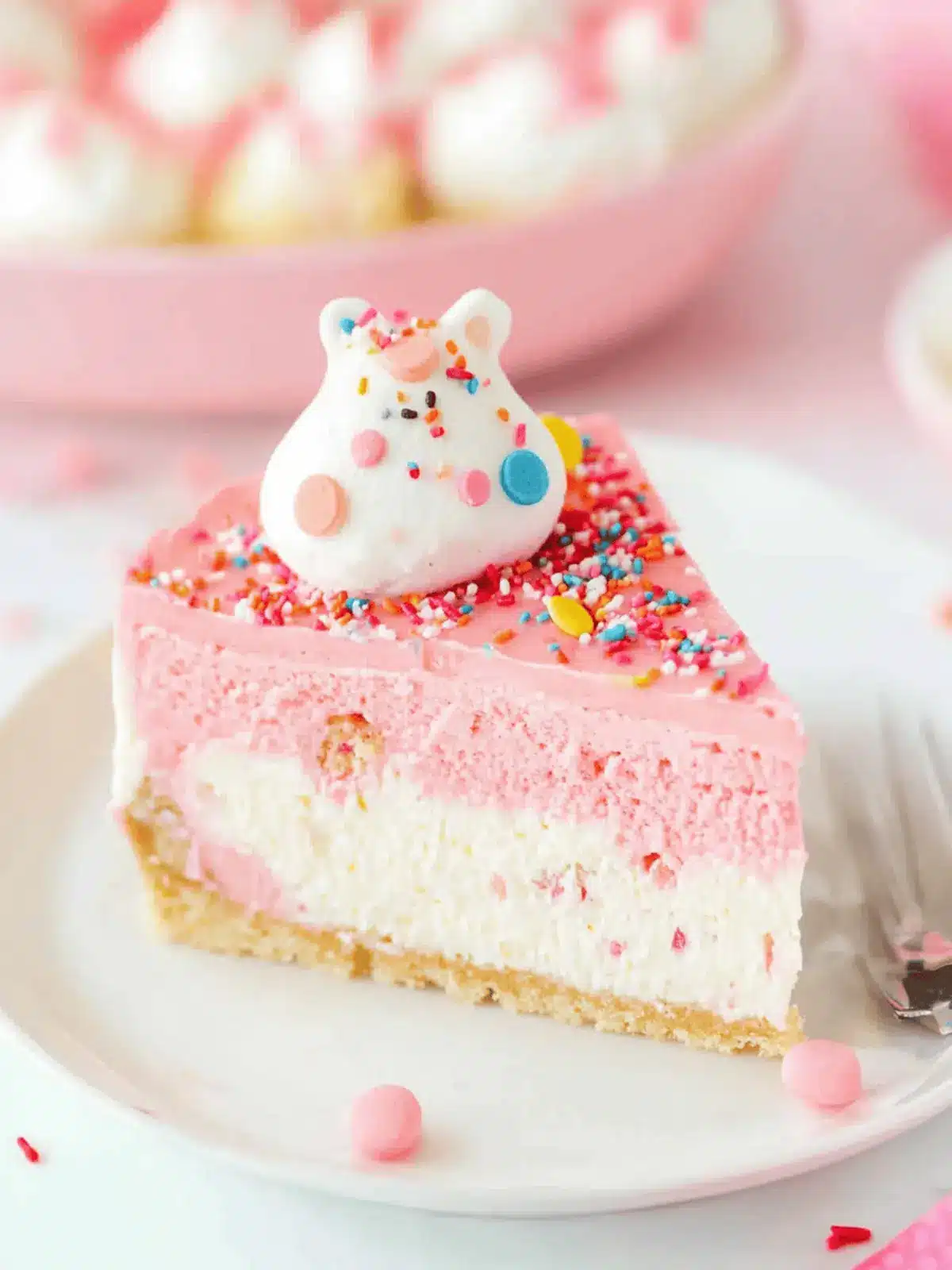 Frosted Animal Cookie Cheesecake