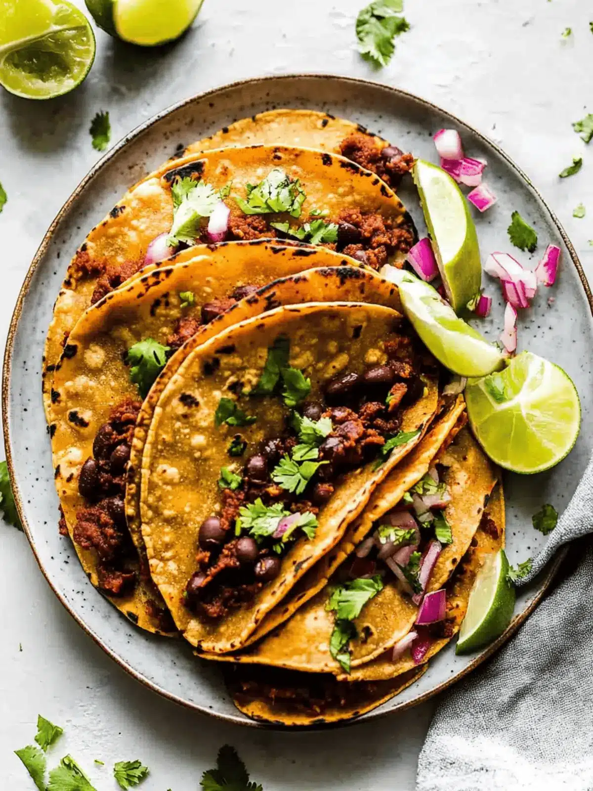 Crispy Black Bean Tacos