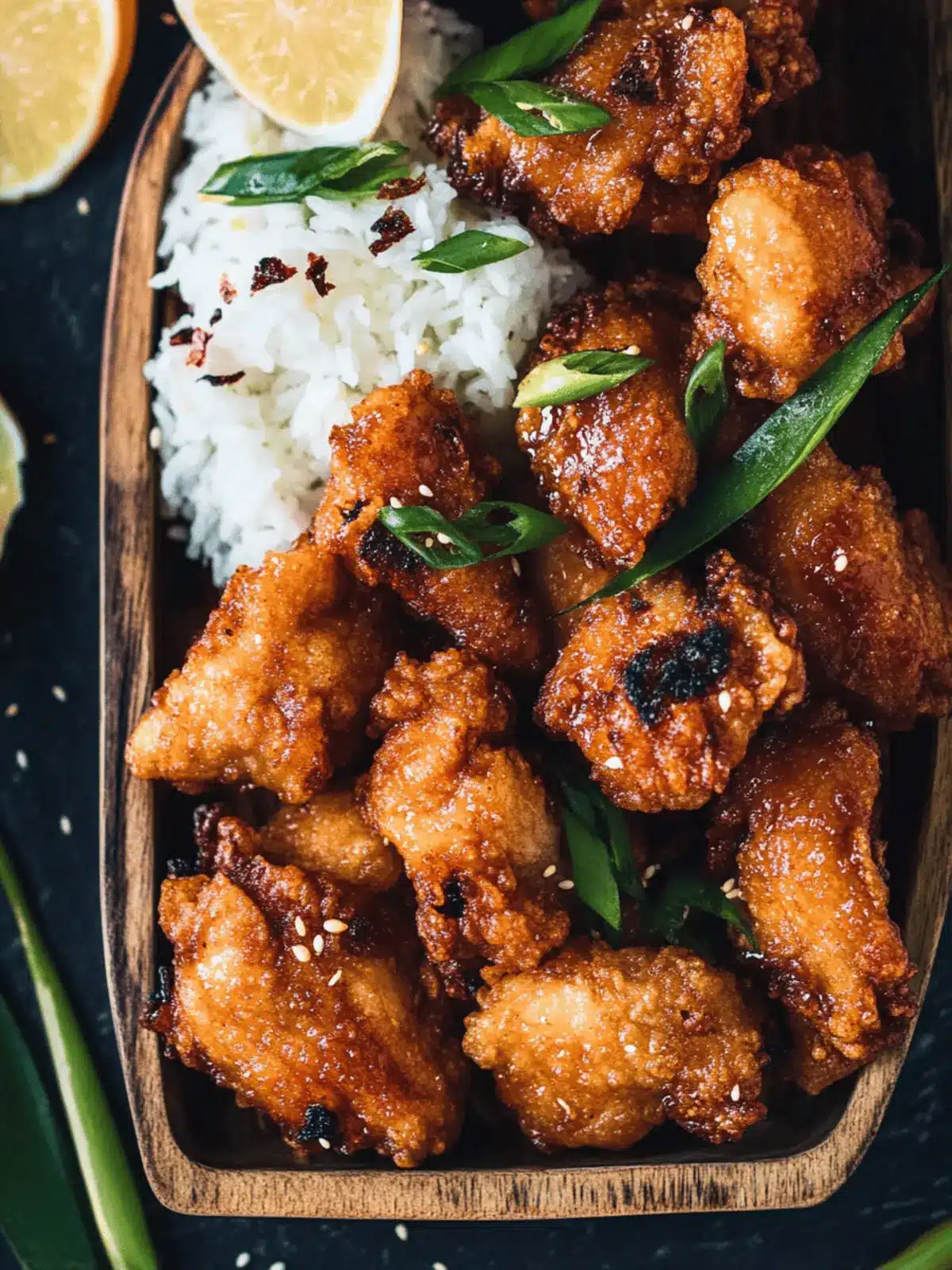 Hawaiian Fried Garlic Chicken