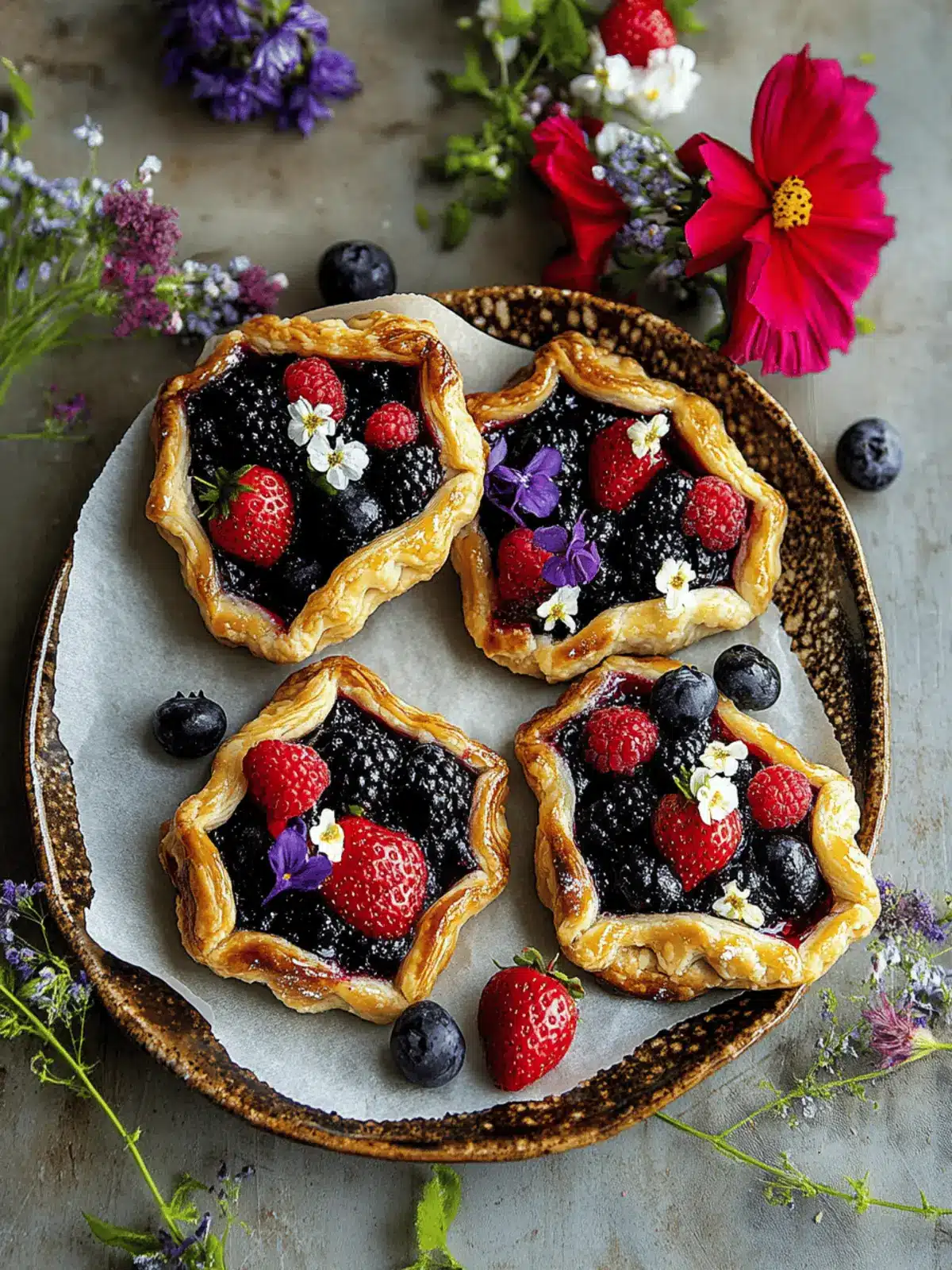 Summer Berry Mini Galettes