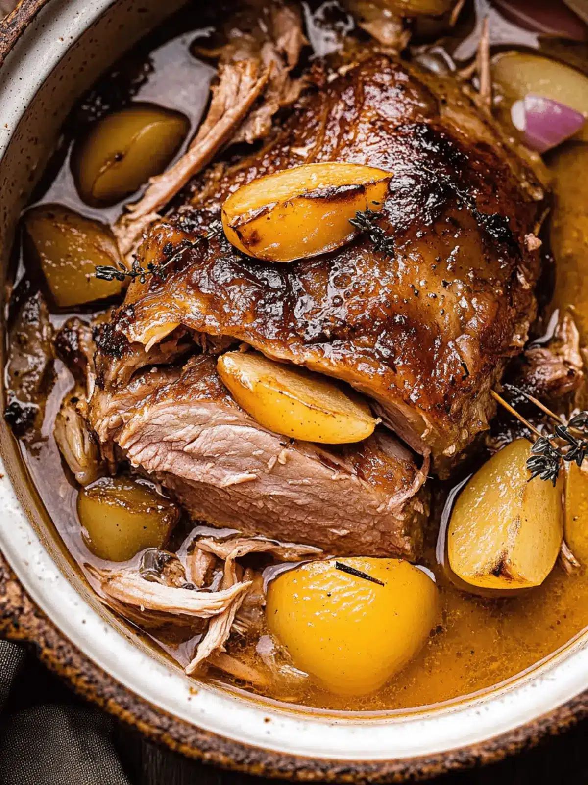 Apple Cider Braised Pork Shoulder