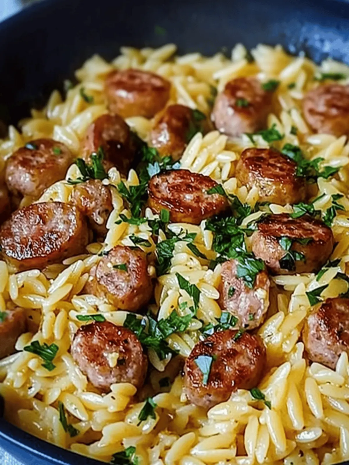 One-Pot Garlic Butter Sausage and Orzo for Cozy Nights 5 One-Pot Garlic Butter Sausage and Orzo