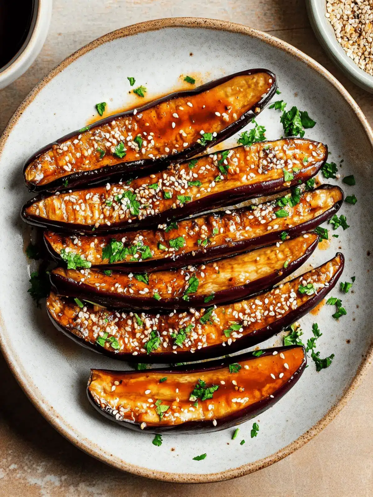Air Fryer Eggplant with Miso Sauce