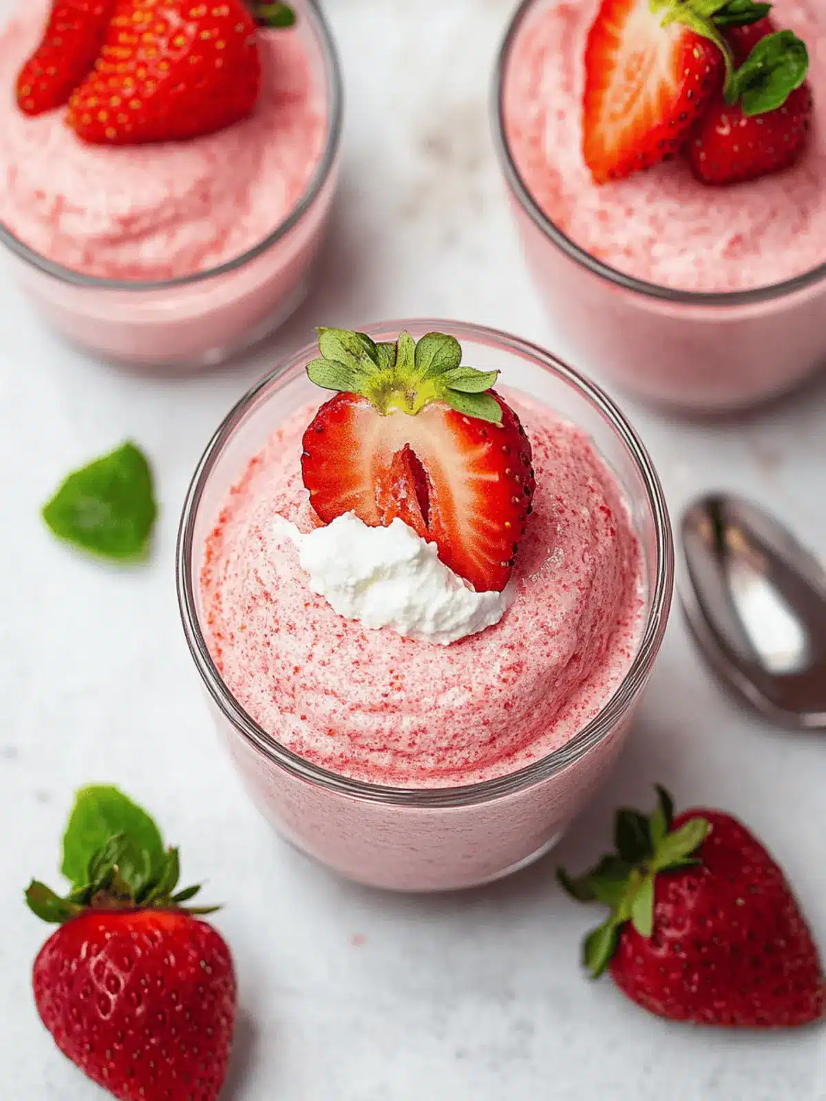 Strawberry Aquafaba Mousse