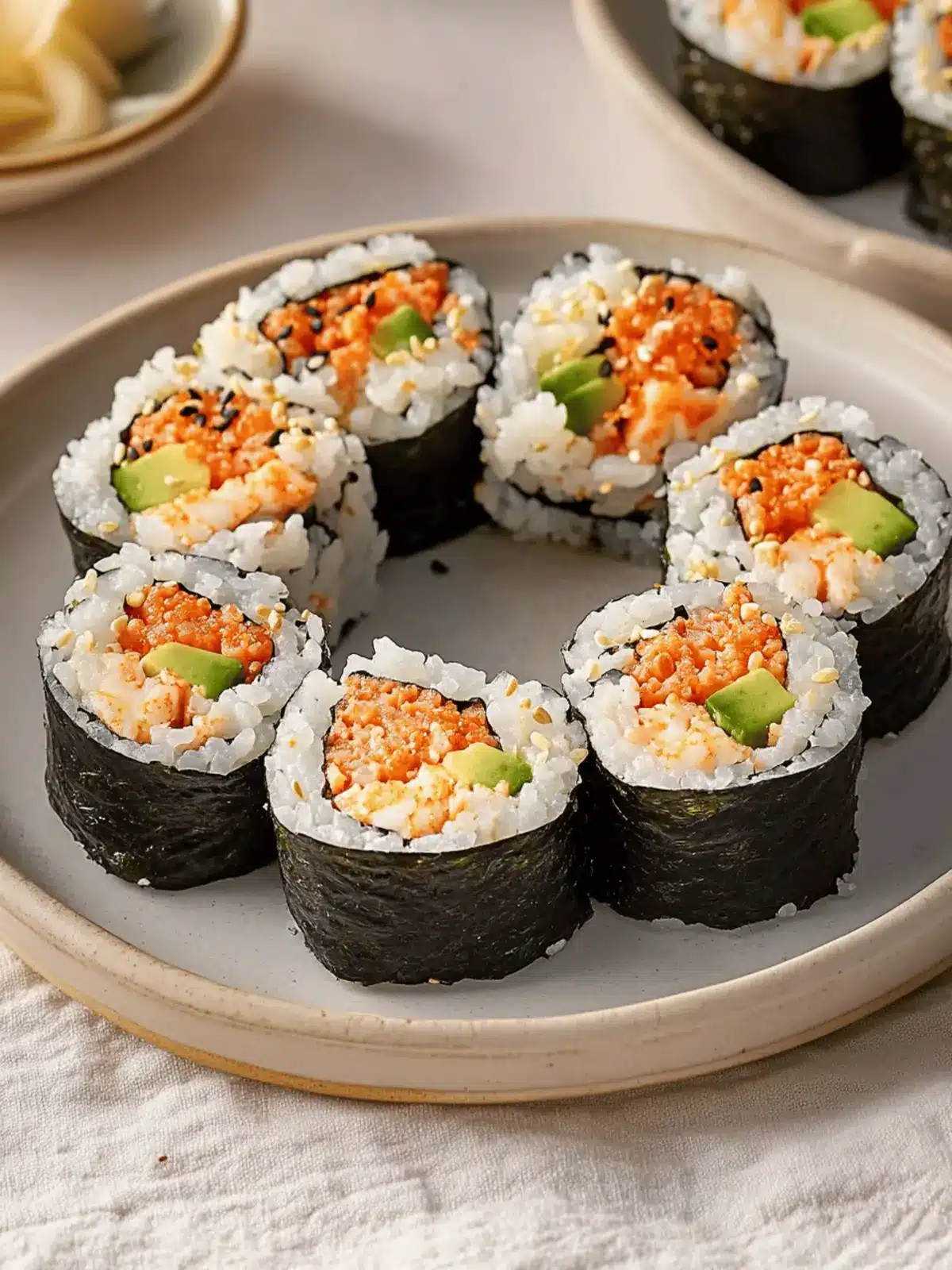 Kani Sushi (Spicy Crab Roll)