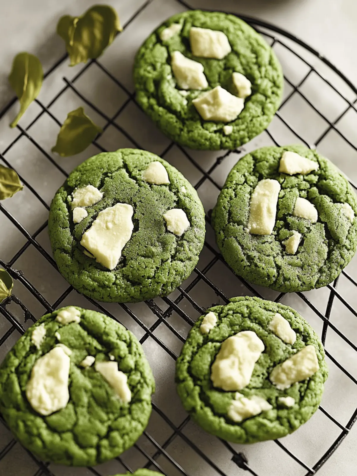 Matcha White Chocolate Cookies