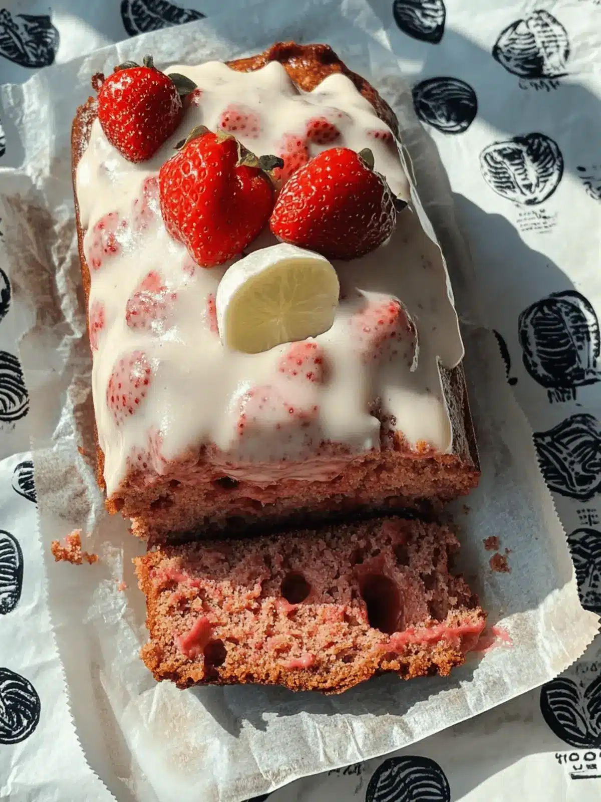 Vegan Strawberry Loaf