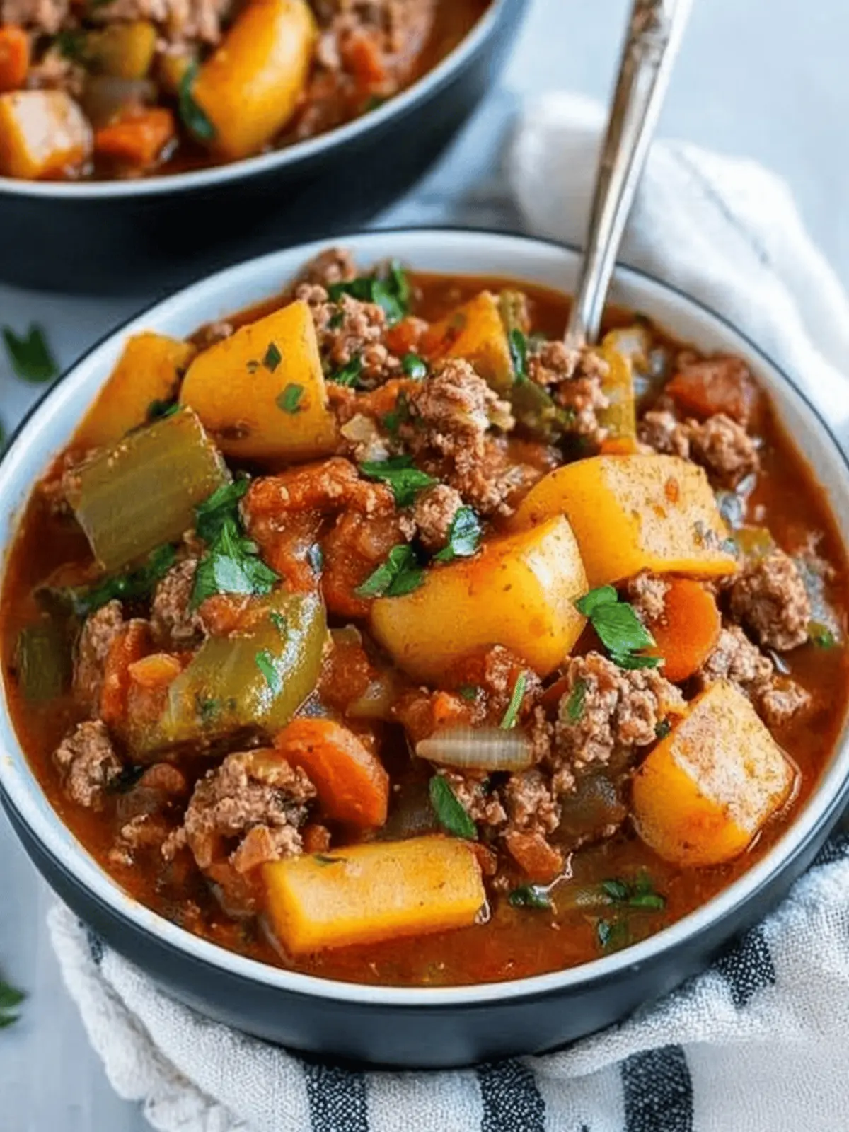Loaded Hamburger Soup: Hearty Comfort for Busy Nights 4 Loaded Hamburger Soup