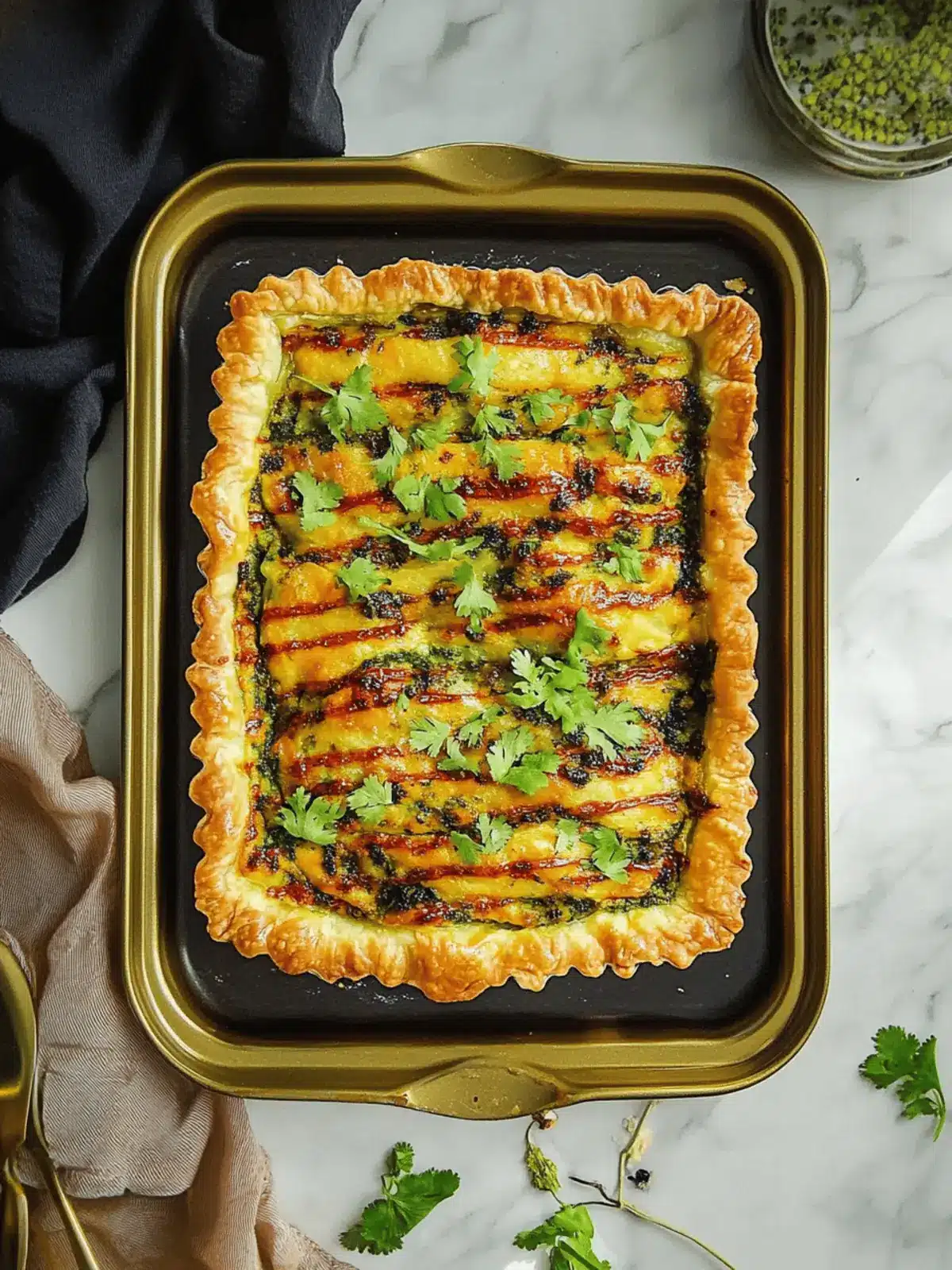 Samosa Tart (open faced)