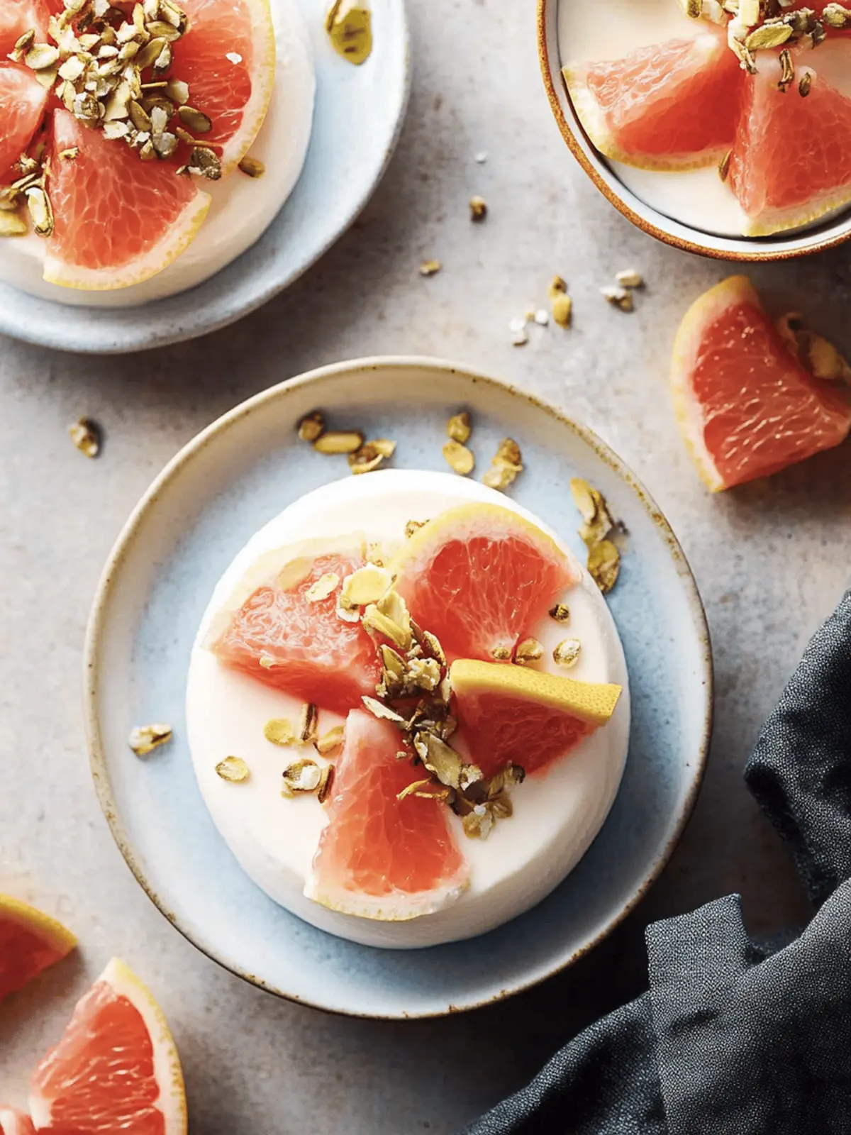 Grapefruit Panna Cotta
