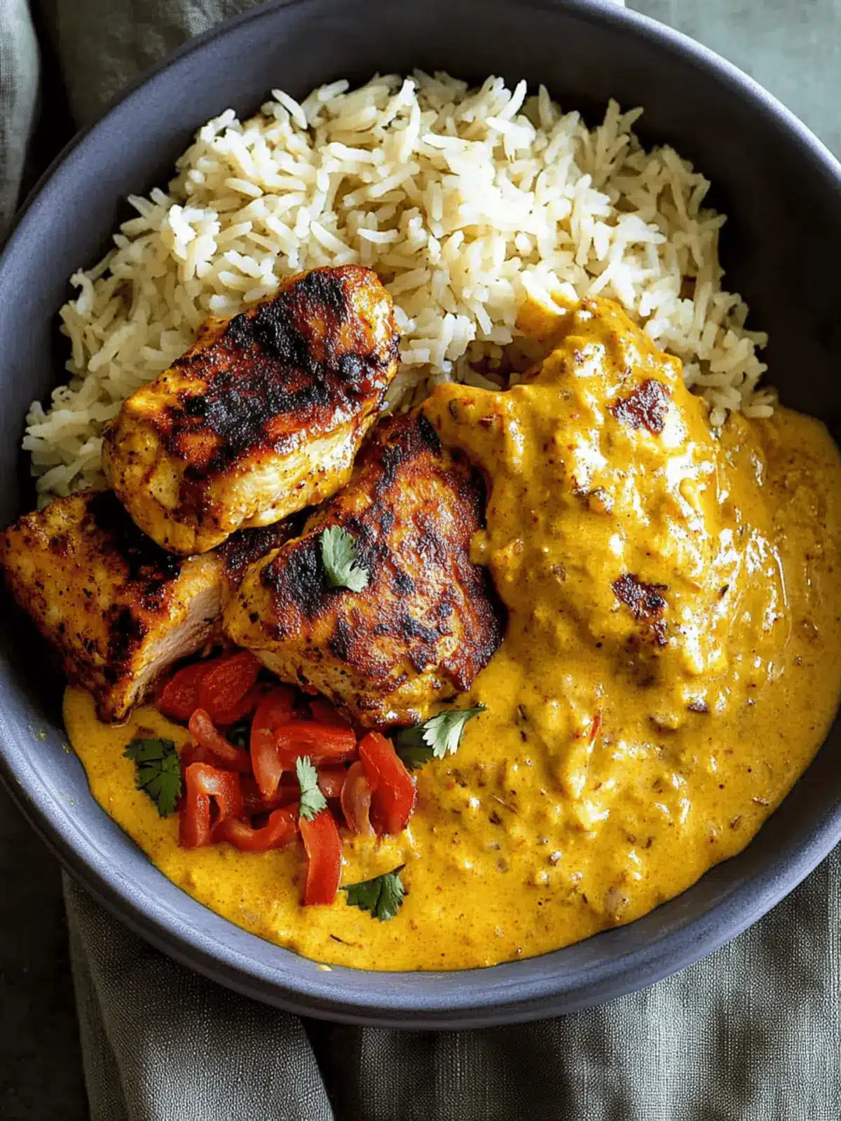 Creamy Peri Peri Chicken with Rice