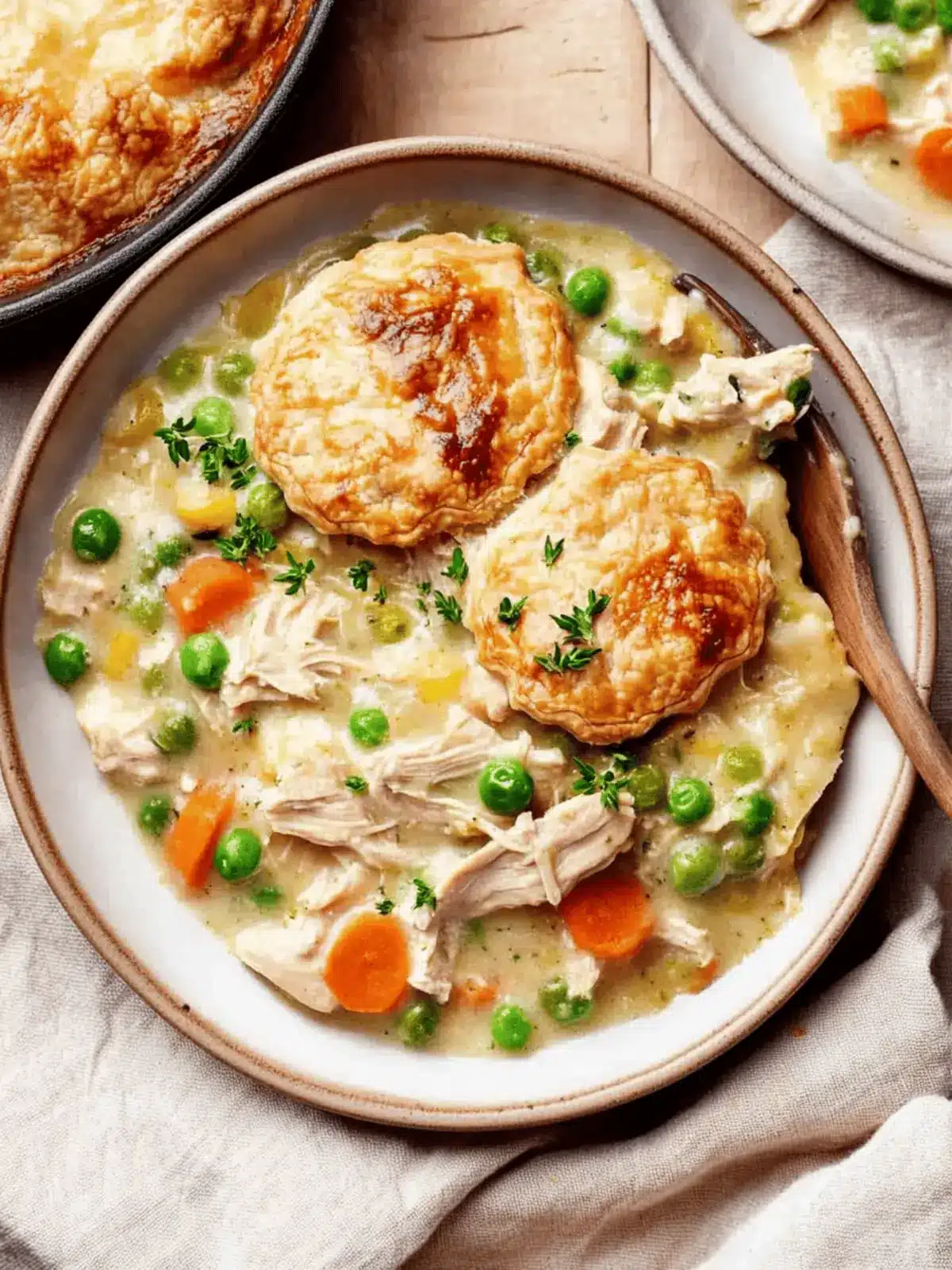 Crustless Chicken Pot Pie