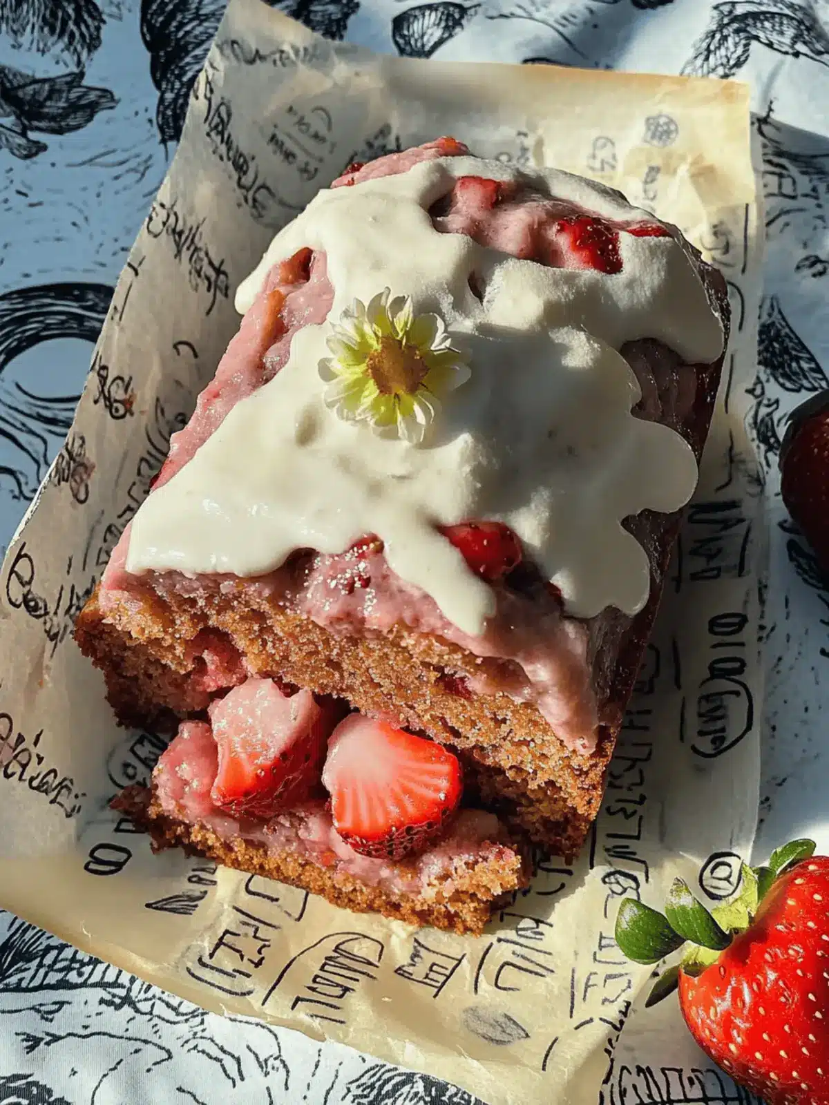 Vegan Strawberry Loaf