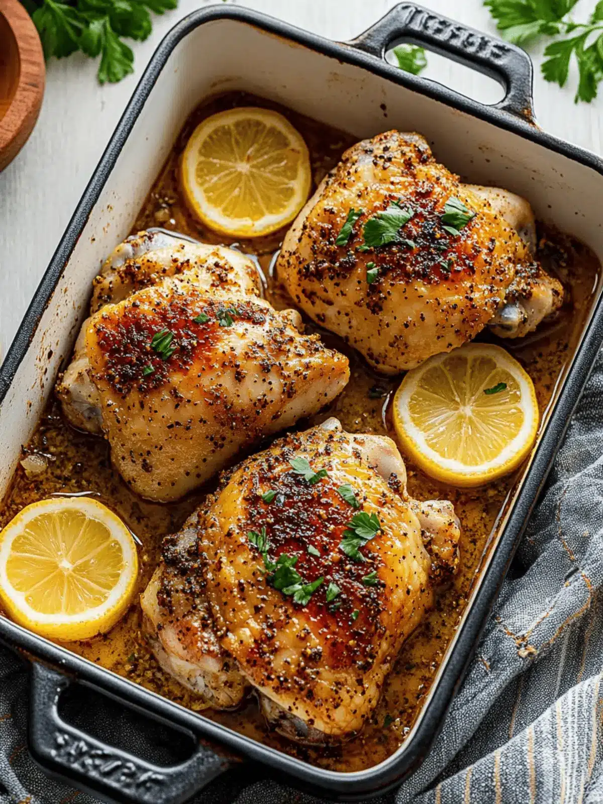 Lemon Pepper Chicken Thighs