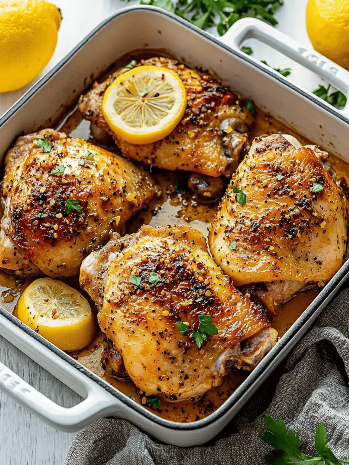 Lemon Pepper Chicken Thighs