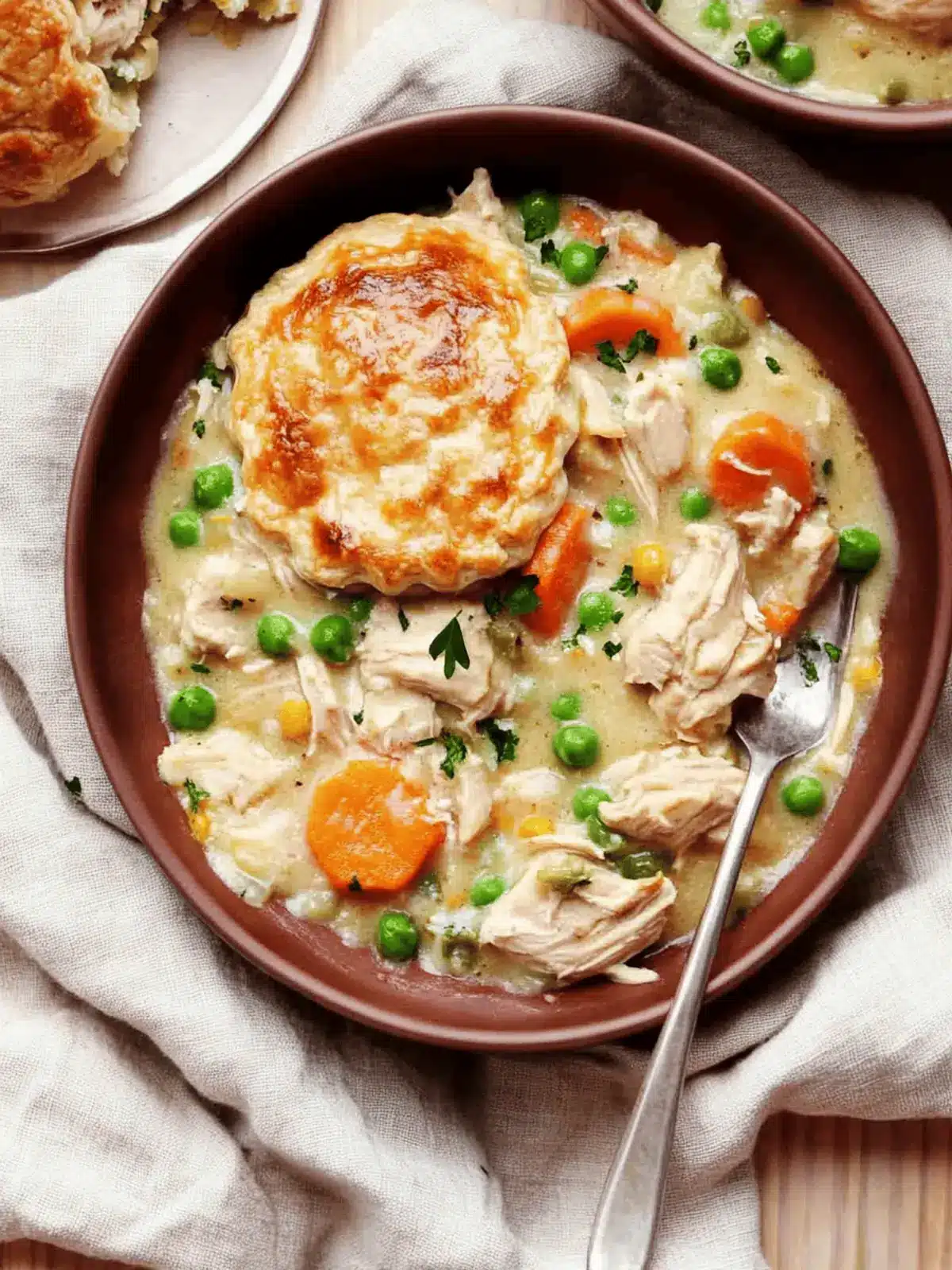 Crustless Chicken Pot Pie